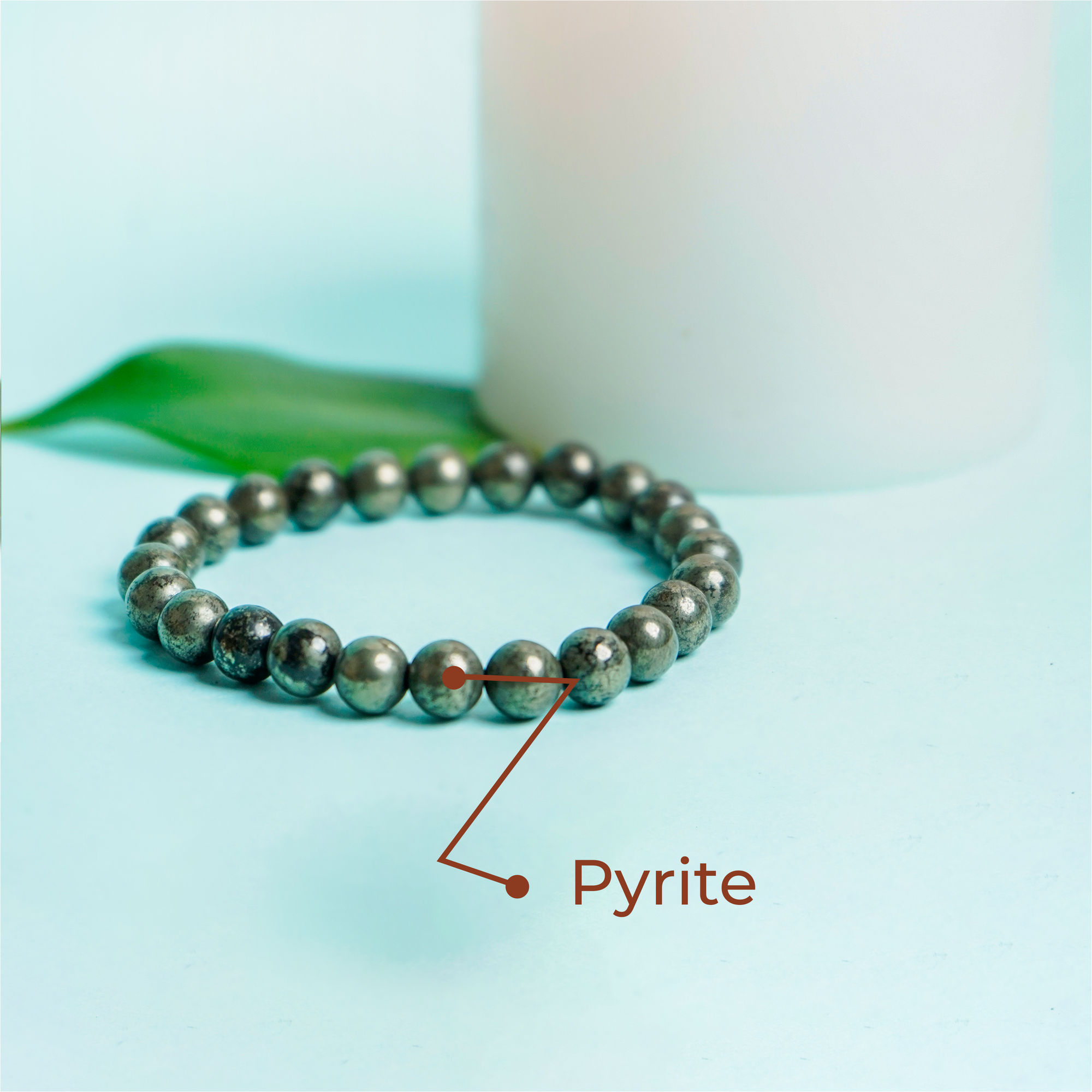 Natural Raw Pyrite Bracelet for Wealth & Money