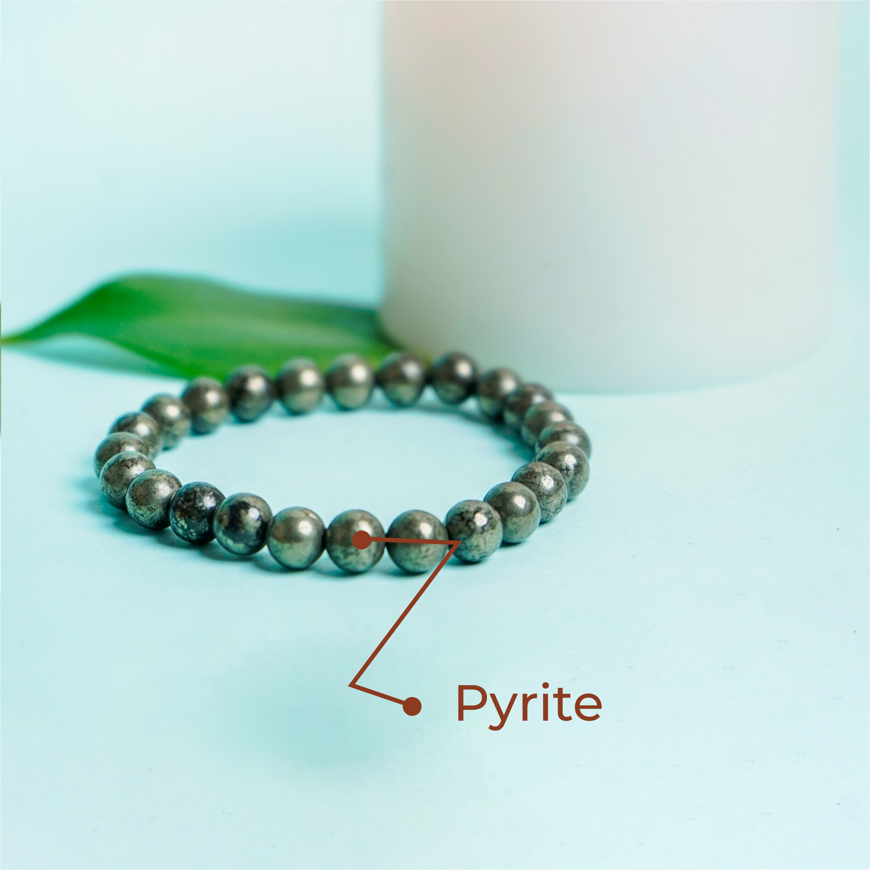 Natural Raw Pyrite Bracelet for Wealth & Money