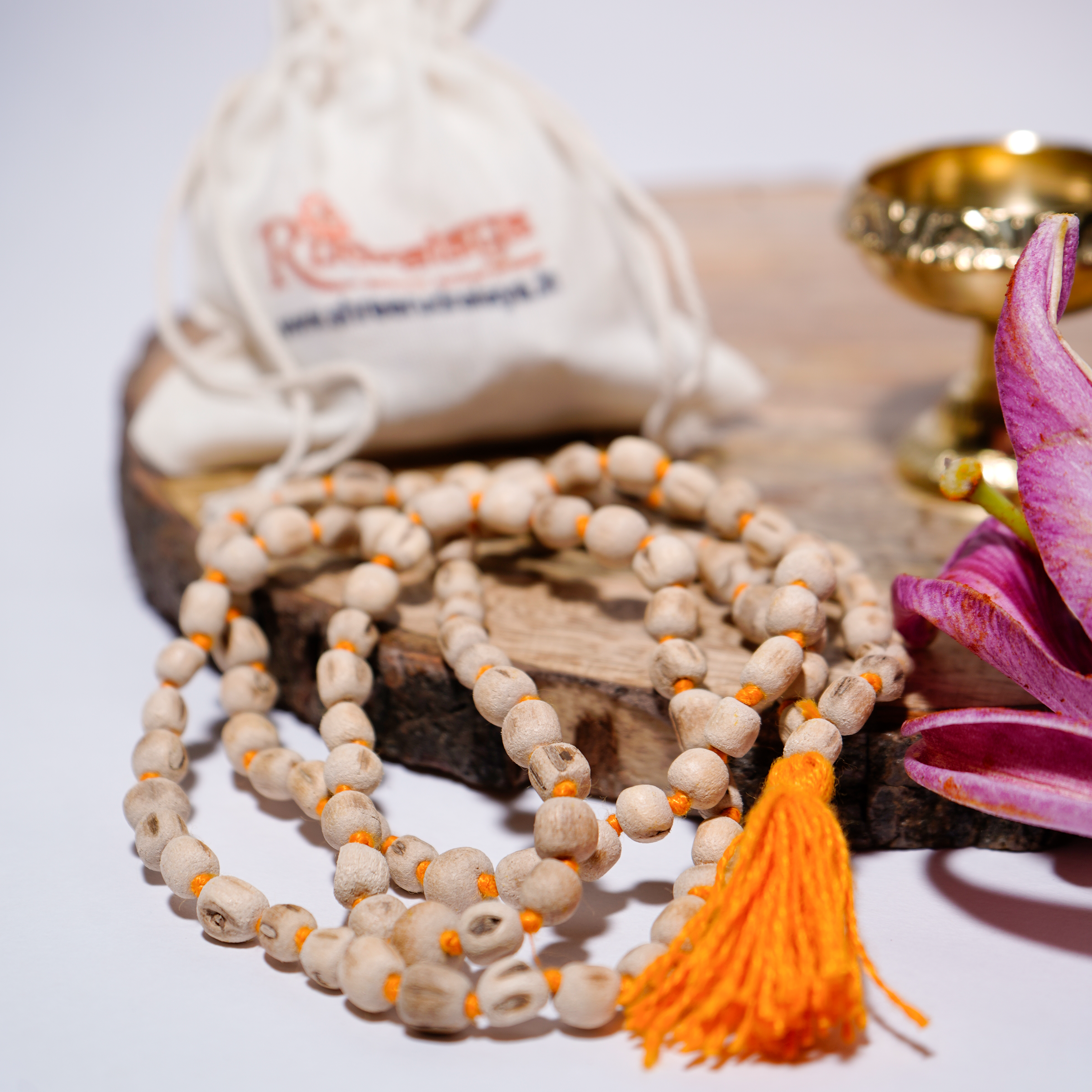 Natural Tulsi Mala | 108+1 Beads Spiritual Japa Mala for Meditation