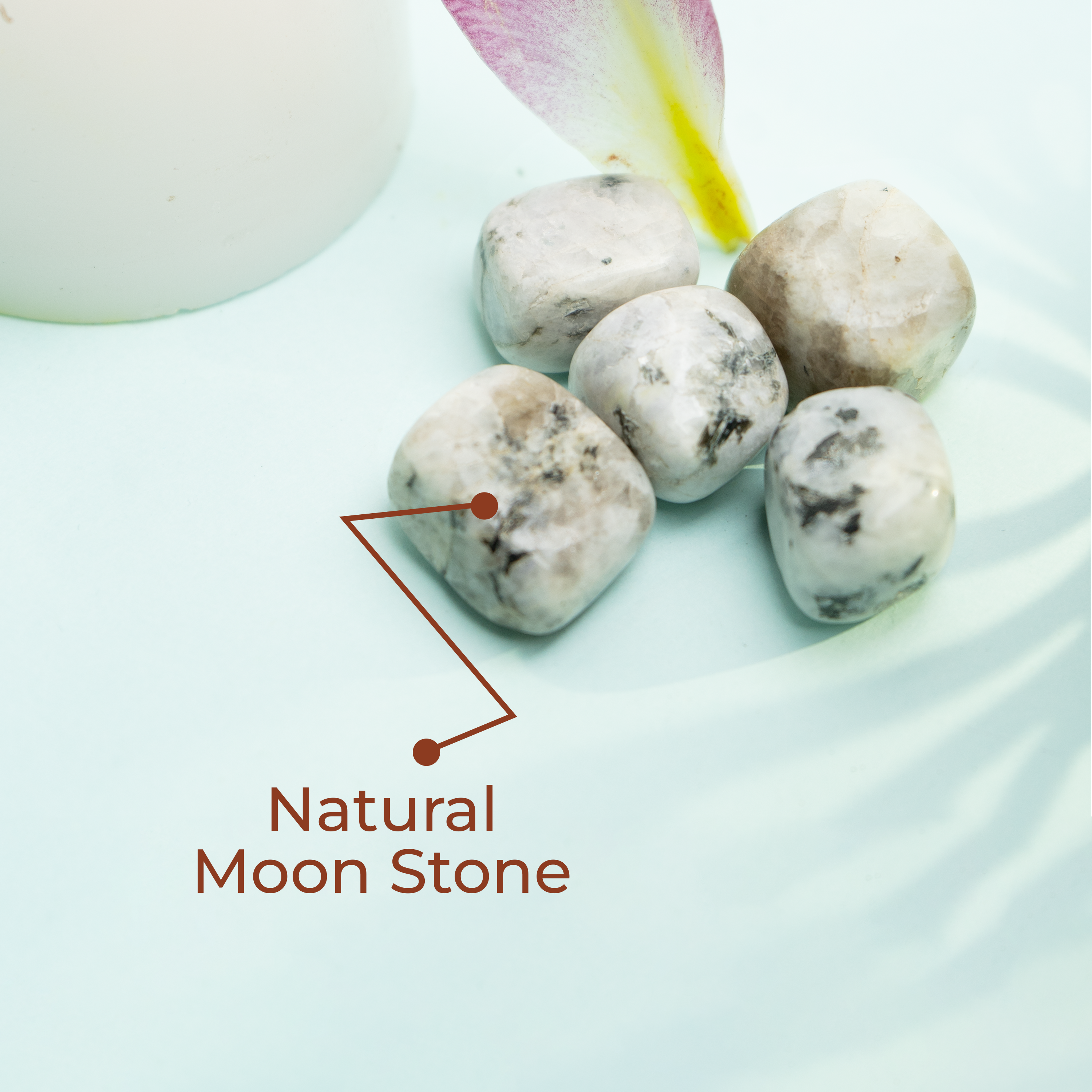 Natural Moon Stone Tumble Stone