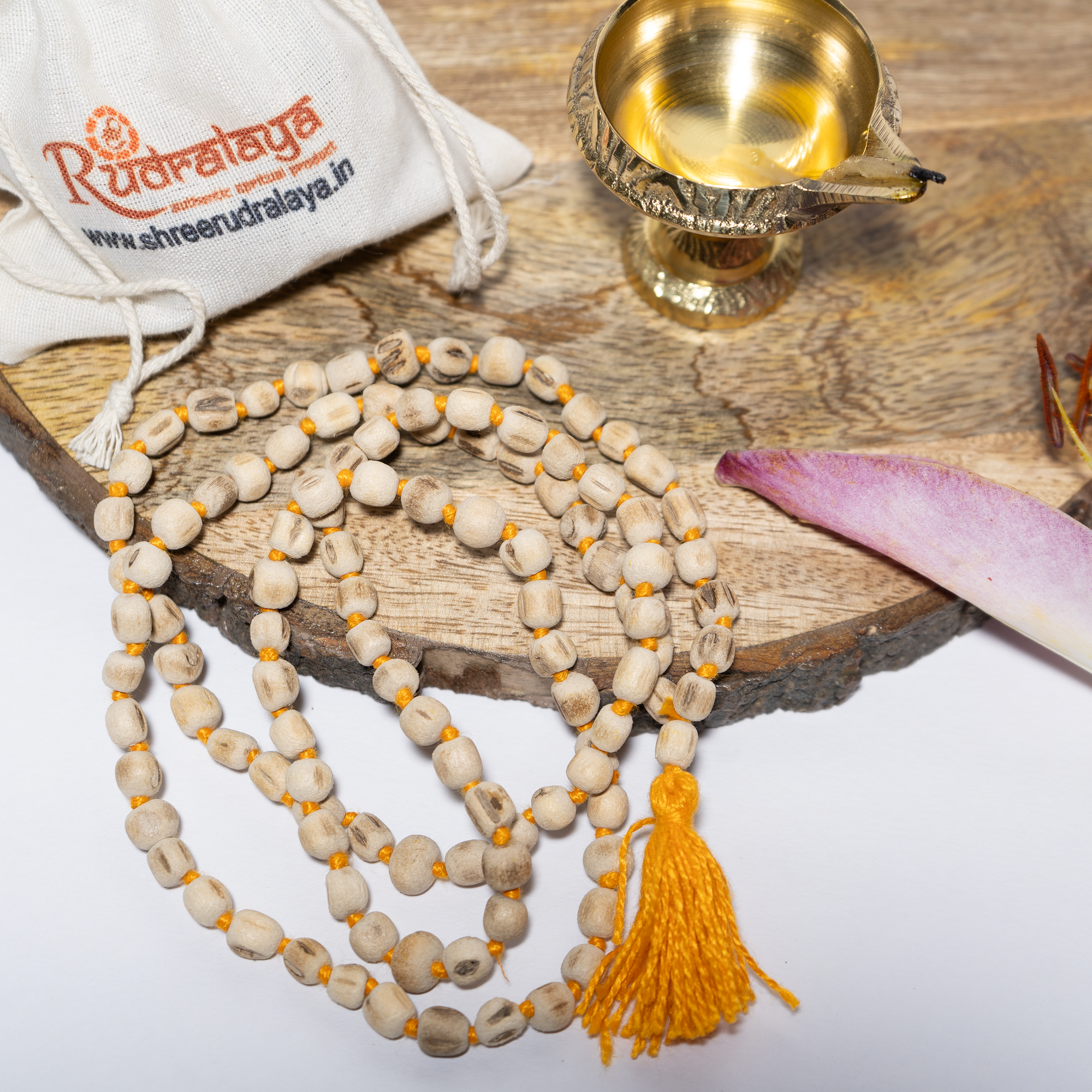 Natural Tulsi Mala | 108+1 Beads Spiritual Japa Mala for Meditation