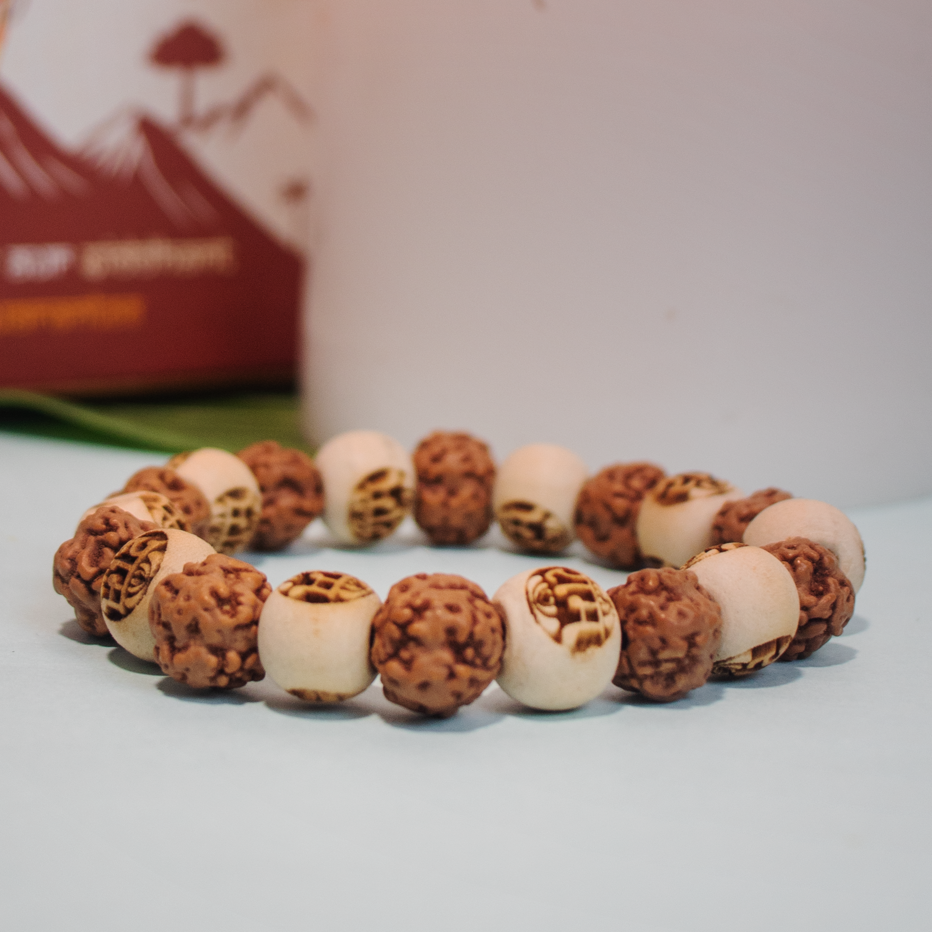 Sacred Raam Wood & Rudraksha Healing Bracelet
