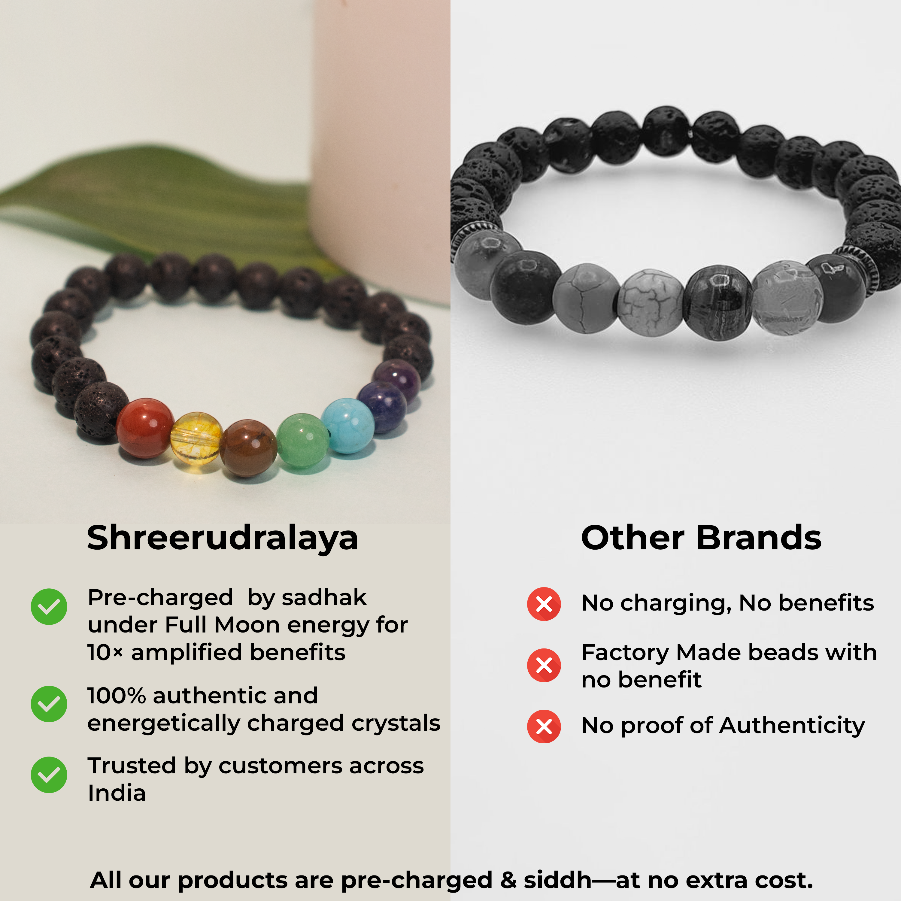 7-Chakra Lava Healing Bracelet