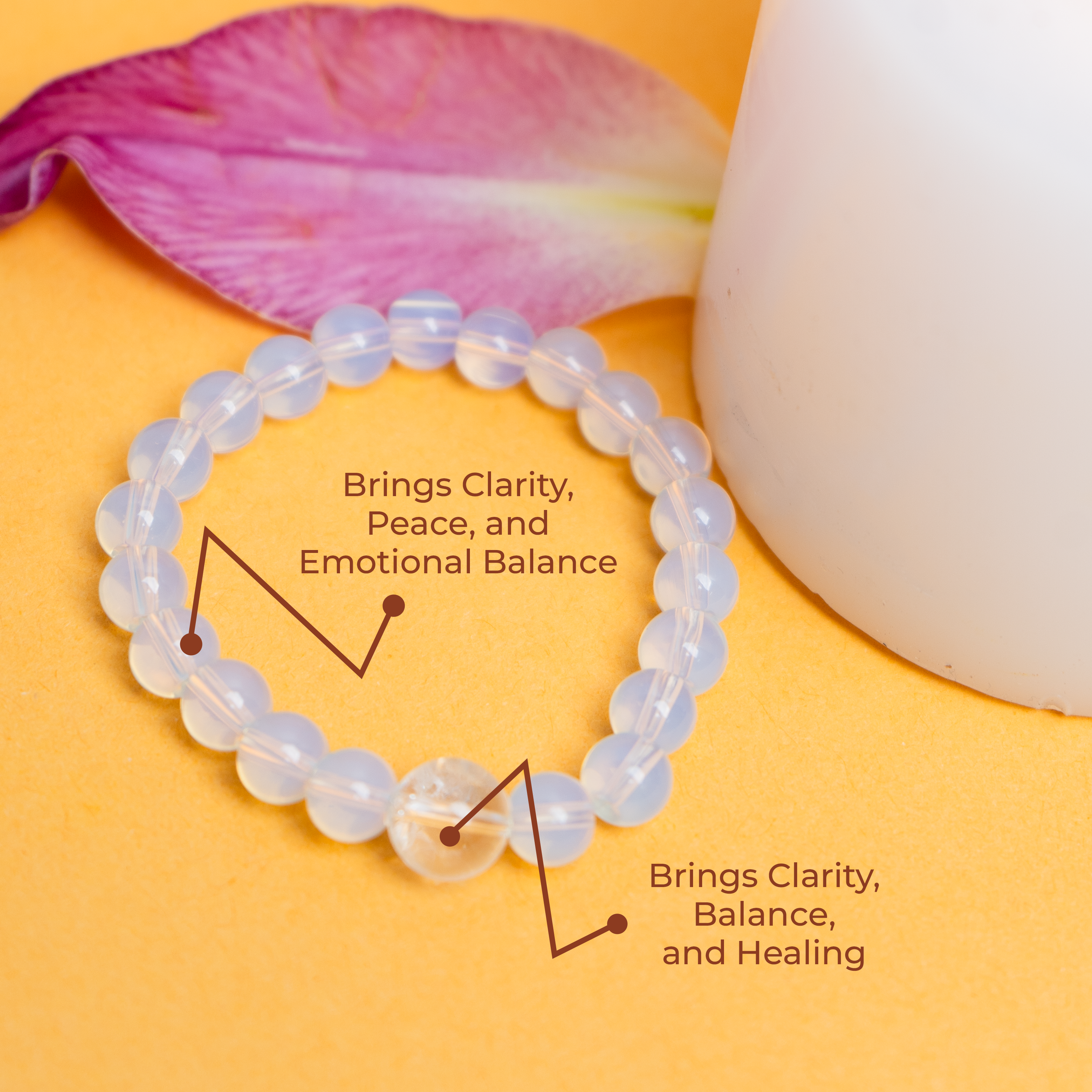 Opalite Energy Healing Bracelet – Calmness & Inner Balance