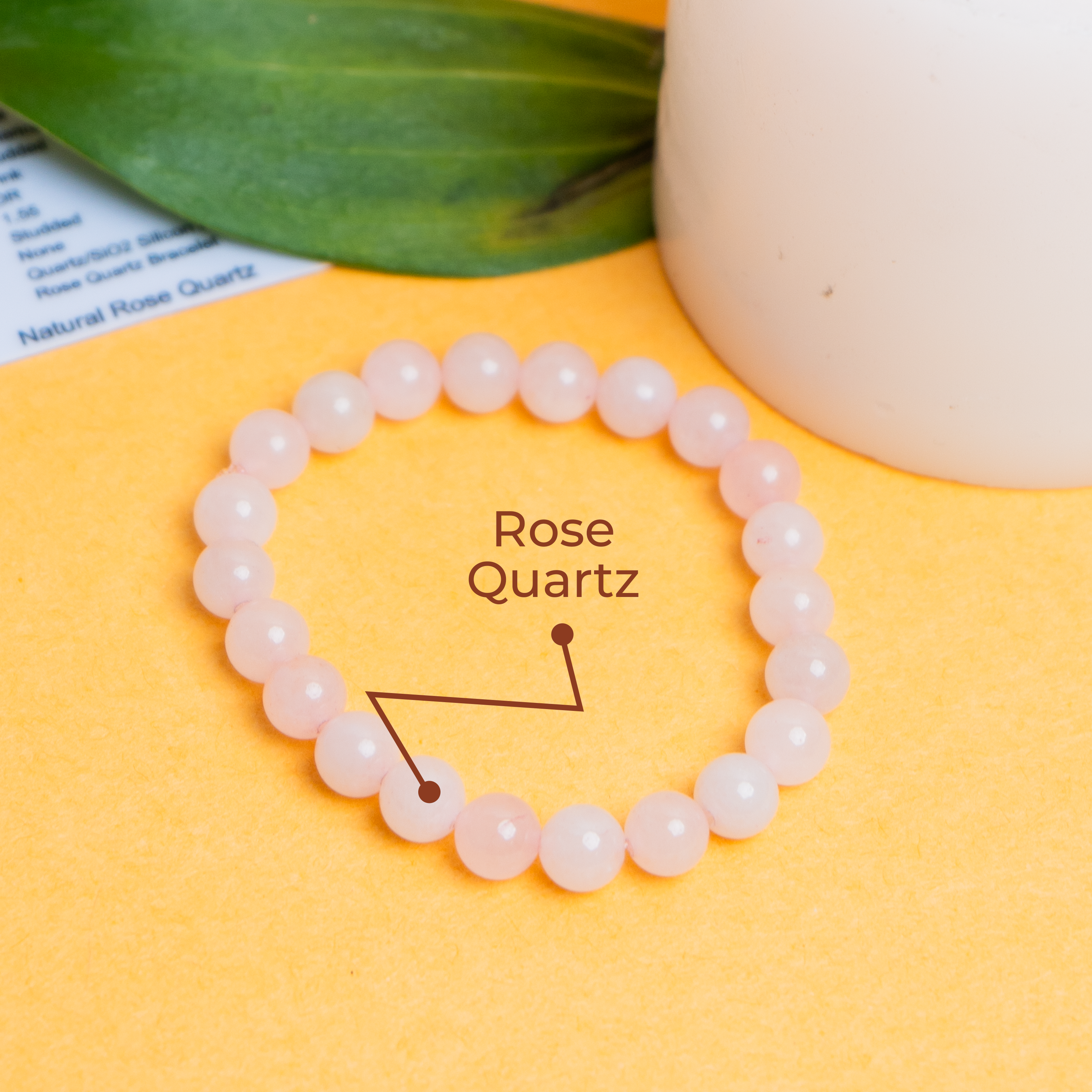 Natural Rose Quartz Healing Bracelet