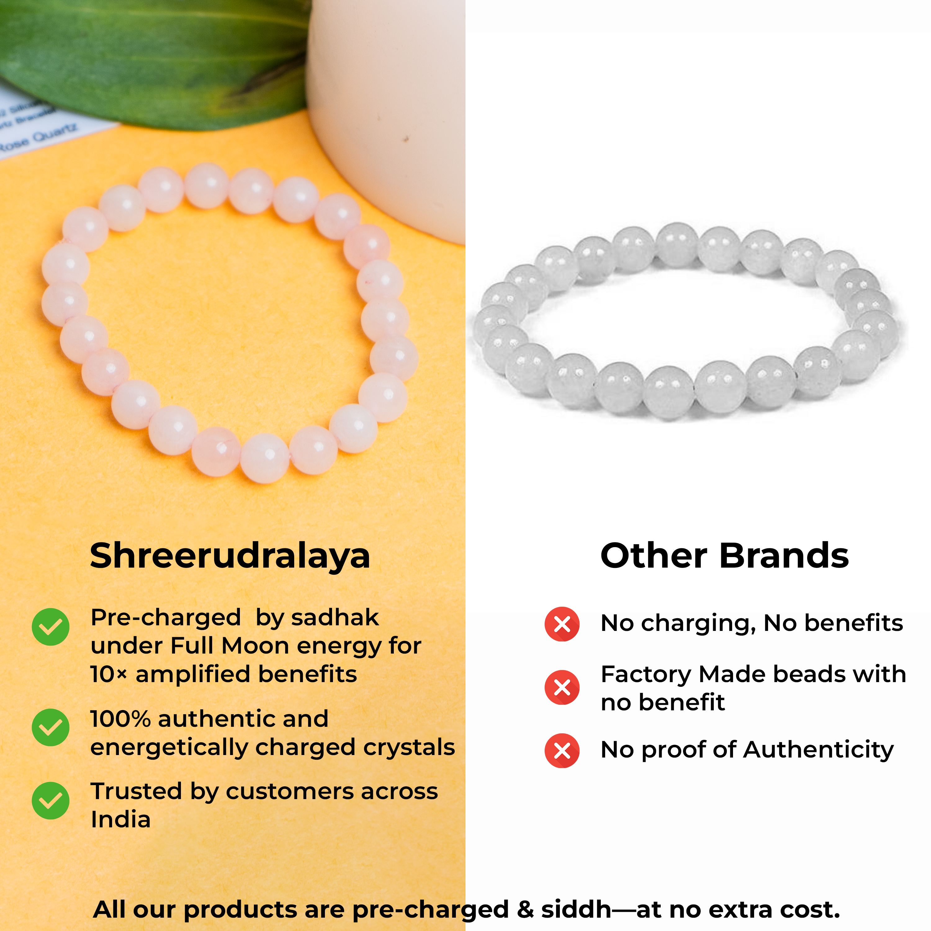 Natural Rose Quartz Healing Bracelet