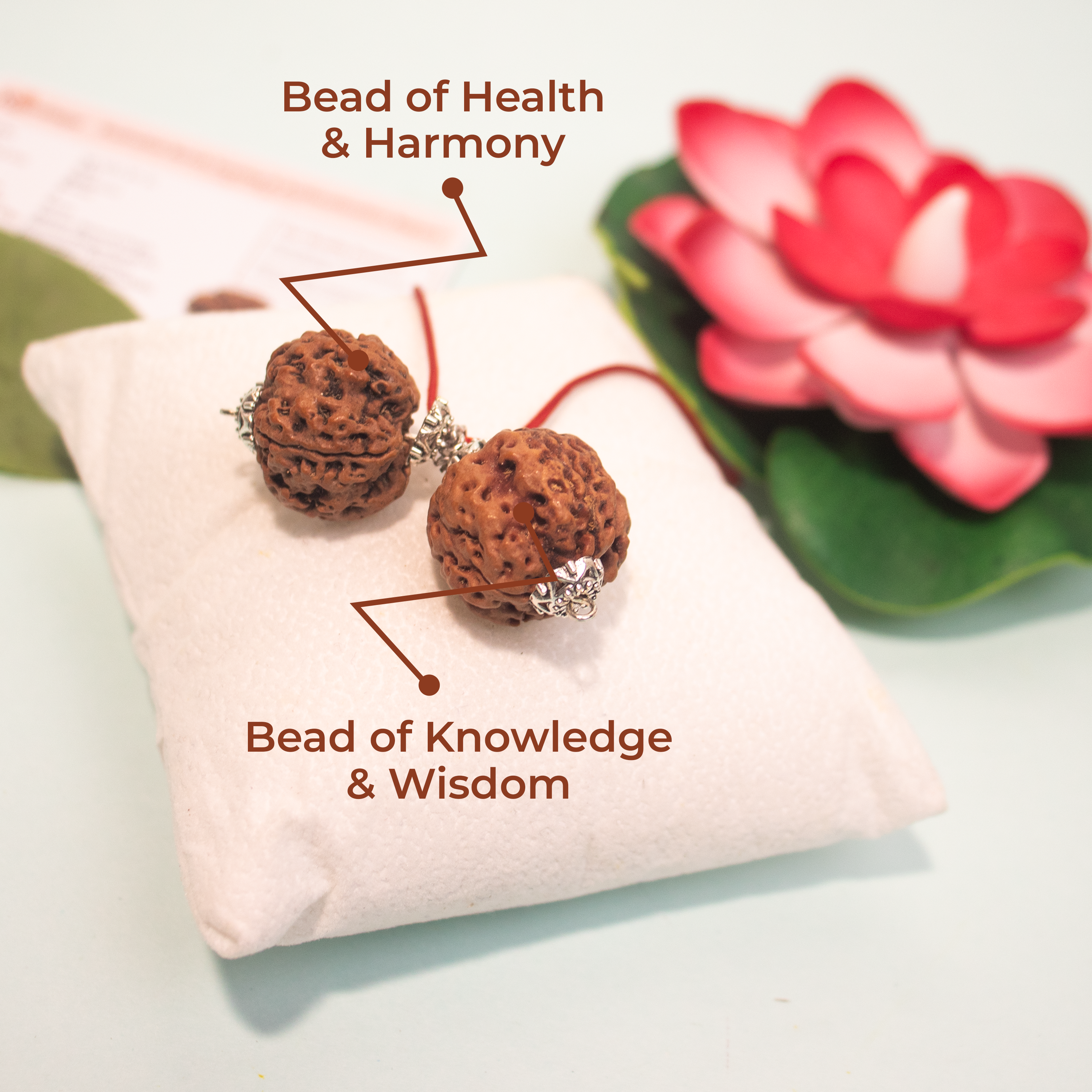 Mind peace pendent (4 & 5 mukhi combined)-“For Stress, Migraine & Anxiety Relief – Experience True Calmness.”