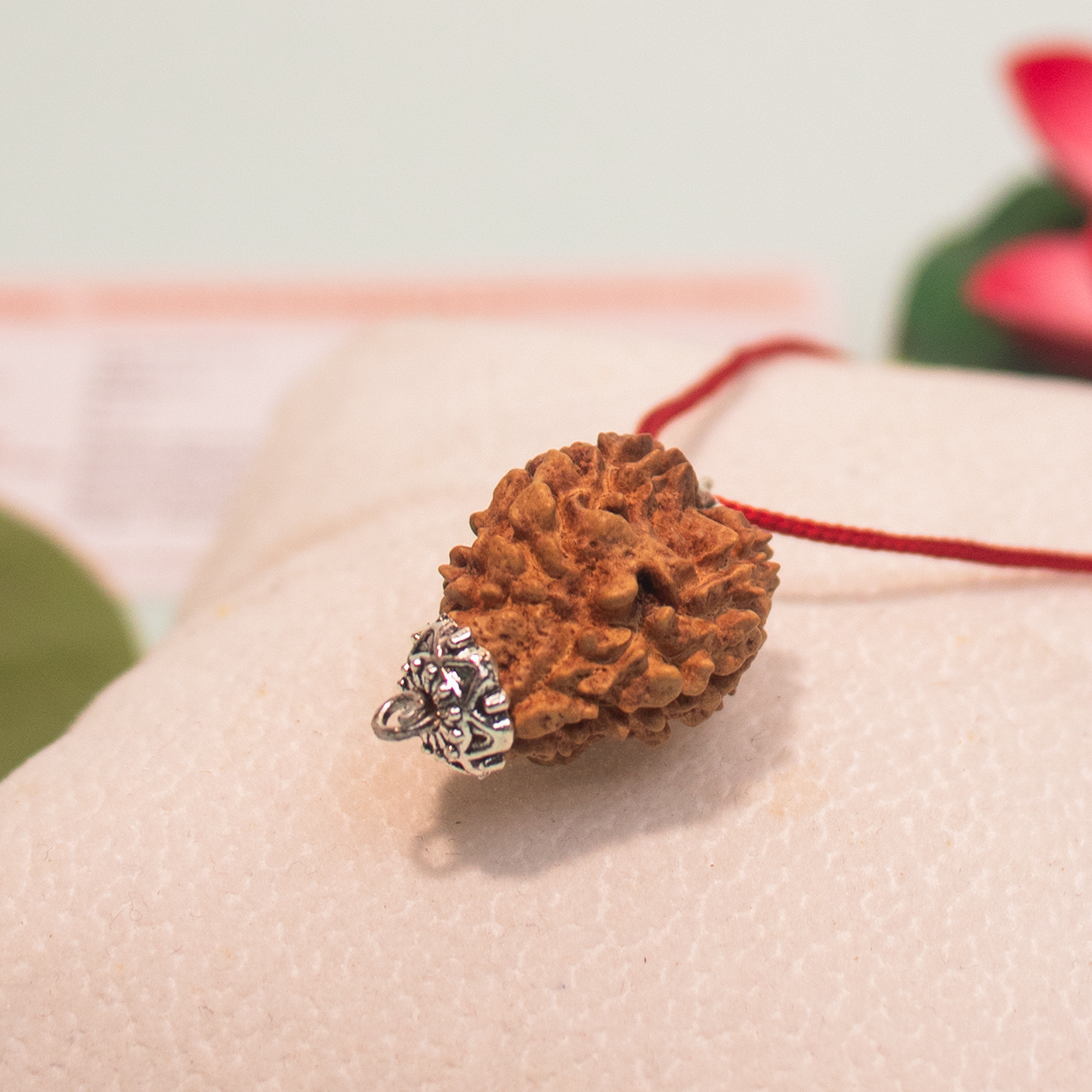 3 Mukhi Nepali Rudraksha Pendant – Energized & Authentic