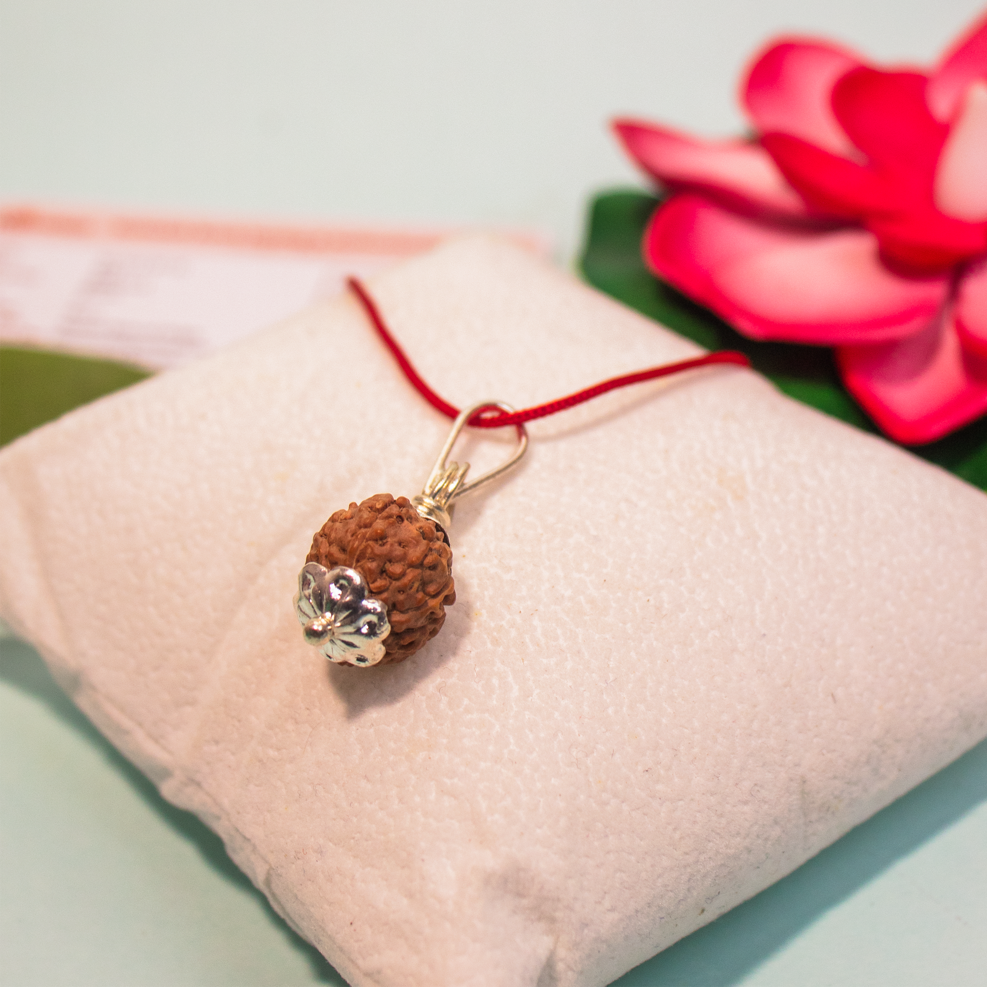 10 Mukhi Indonesian Rudraksha Pendant – Shield of Lord Vishnu for Protection & Peace