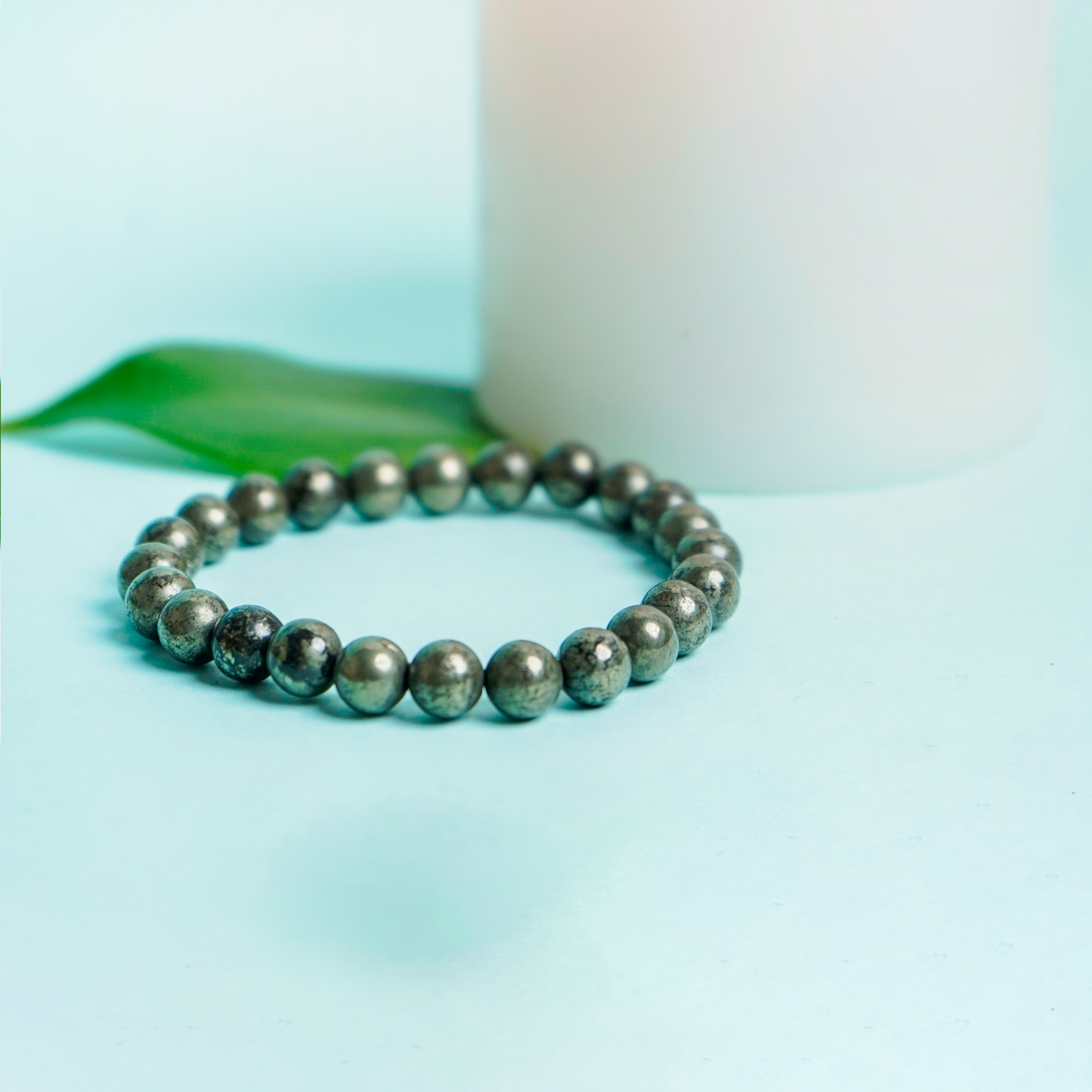 Natural Raw Pyrite Bracelet for Wealth & Money
