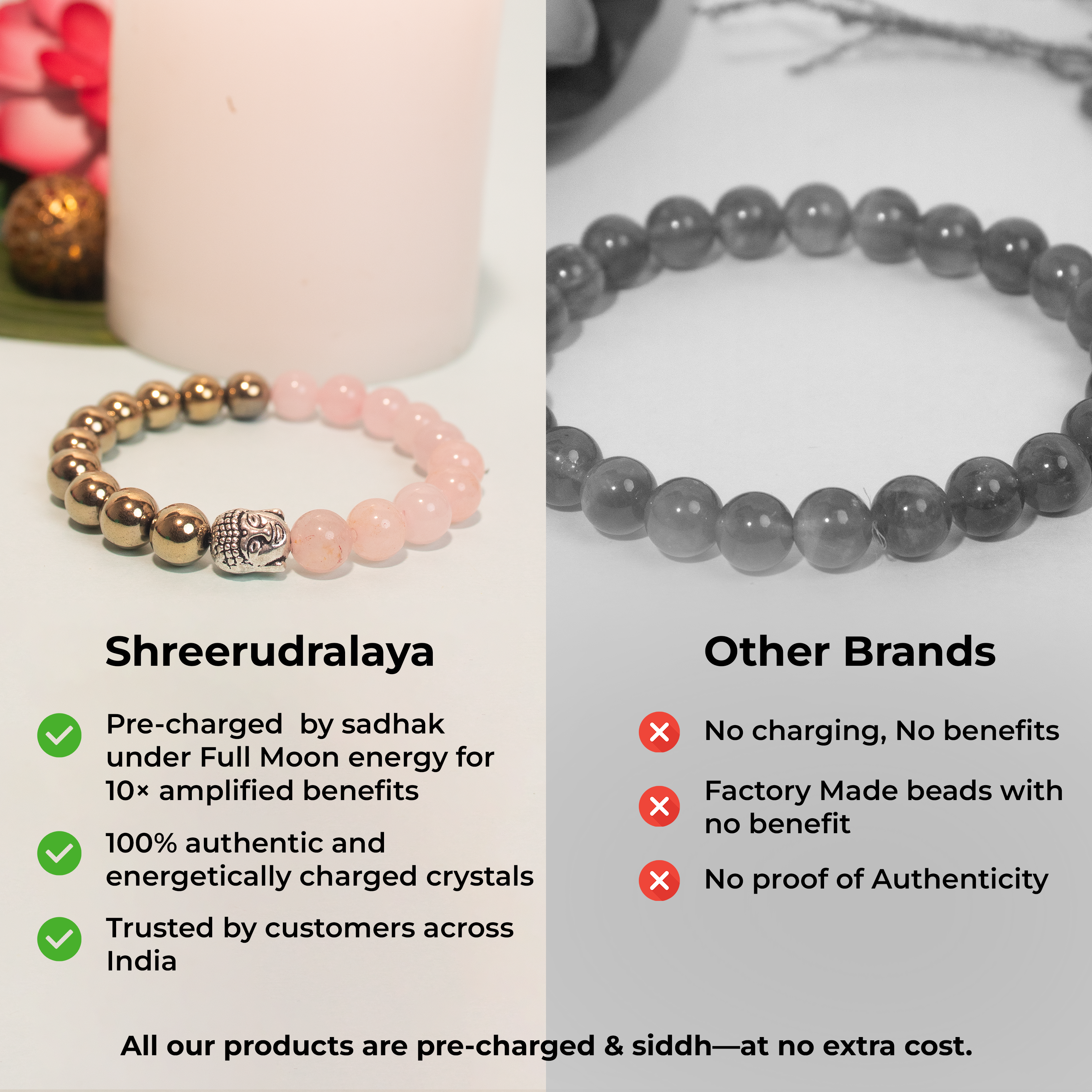 Golden Hematite & Rose Quartz Bracelet