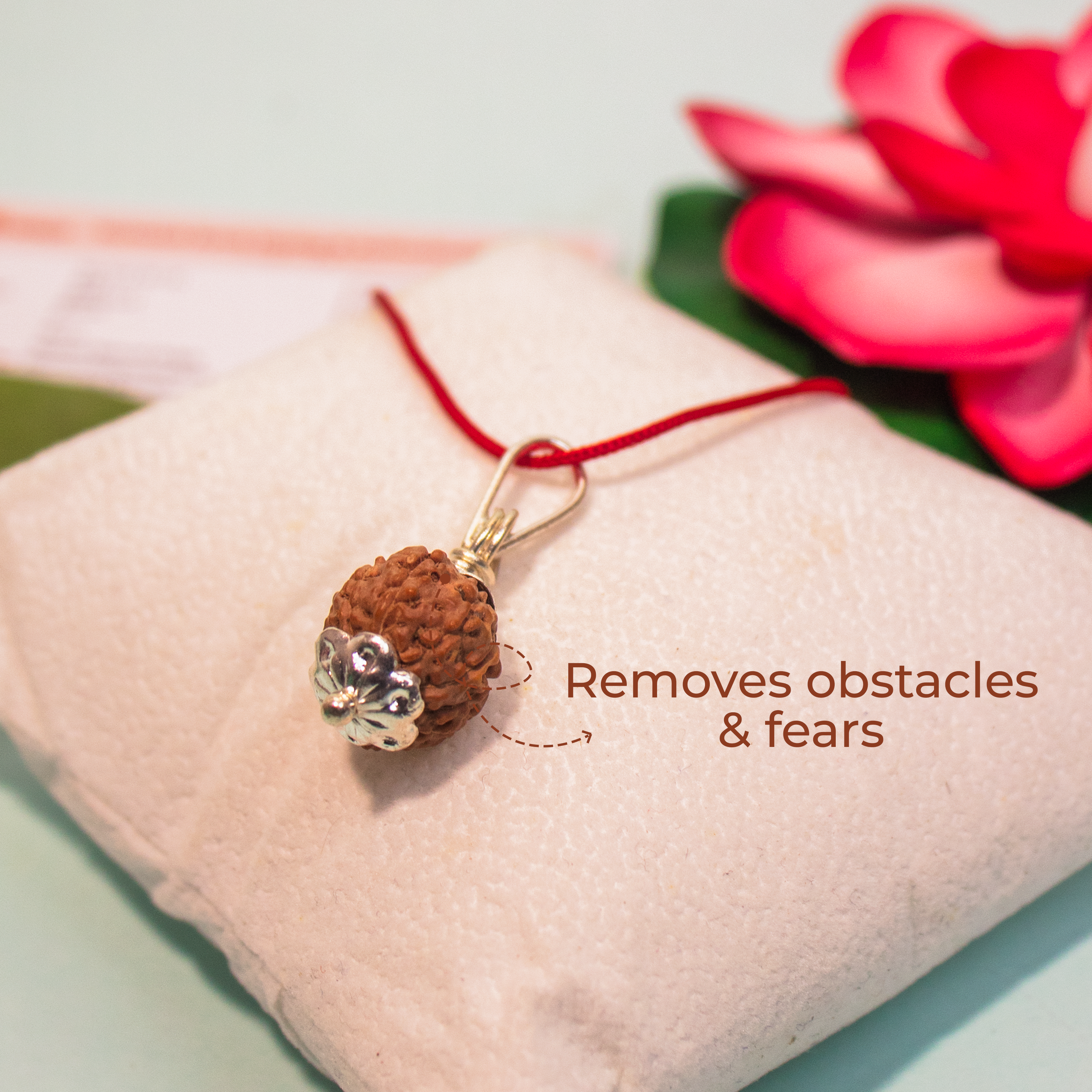 10 Mukhi Indonesian Rudraksha Pendant – Shield of Lord Vishnu for Protection & Peace