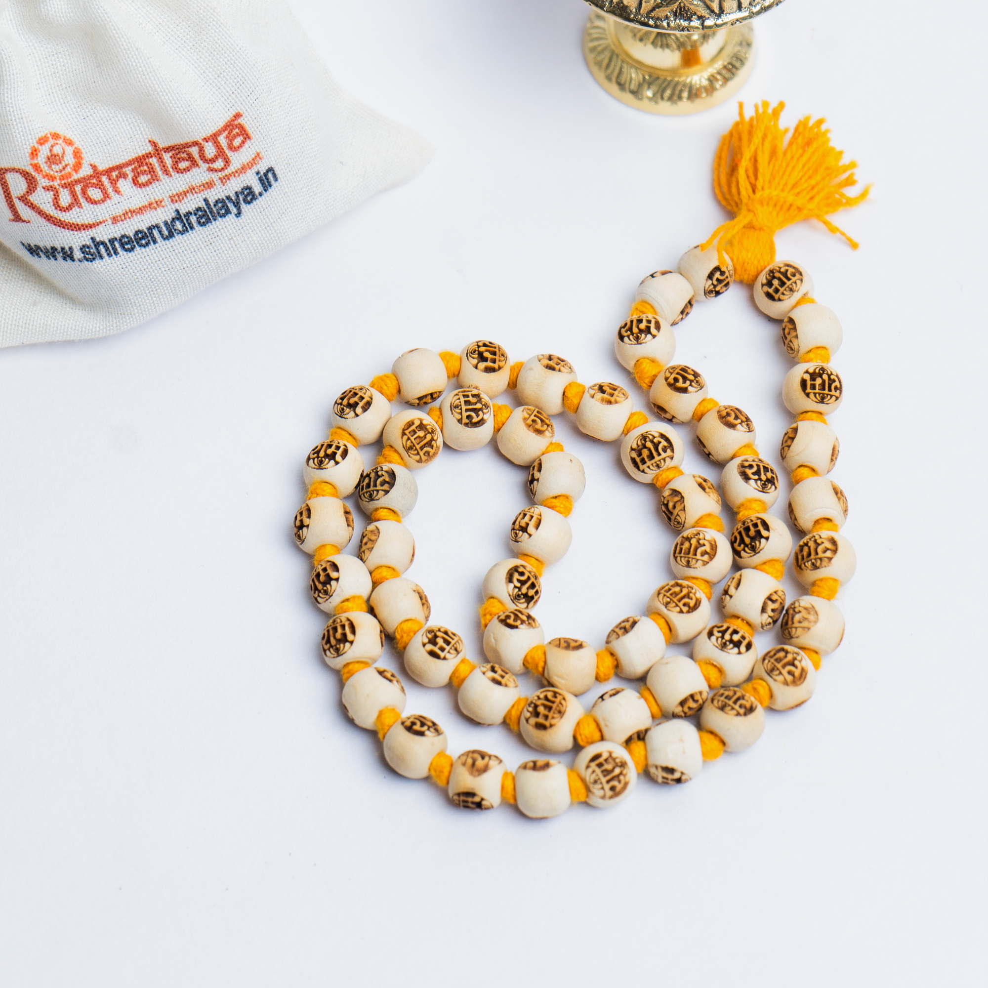 Natural Raam Wood Mala – Sacred Beads