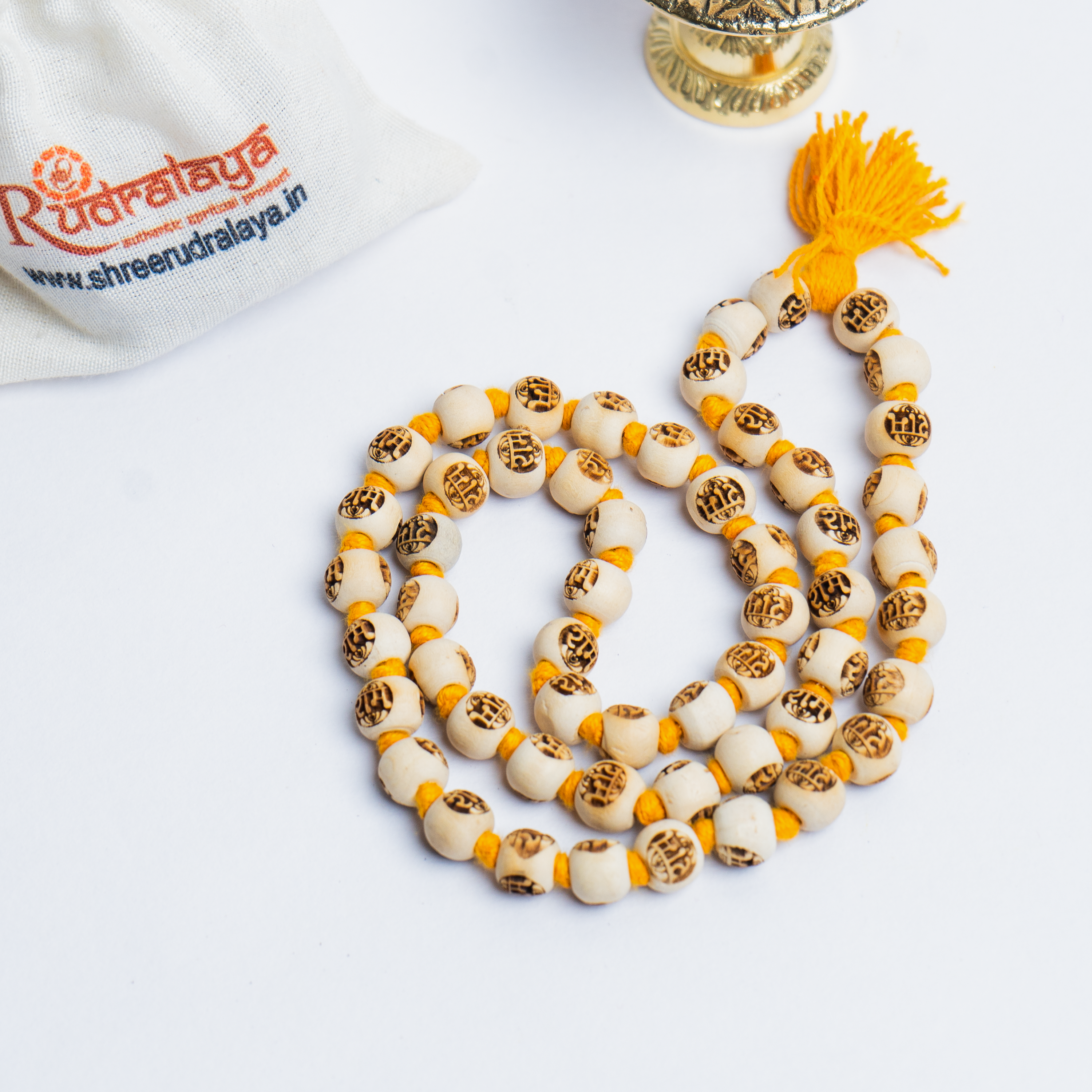 Natural Raam Wood Mala – Sacred Beads