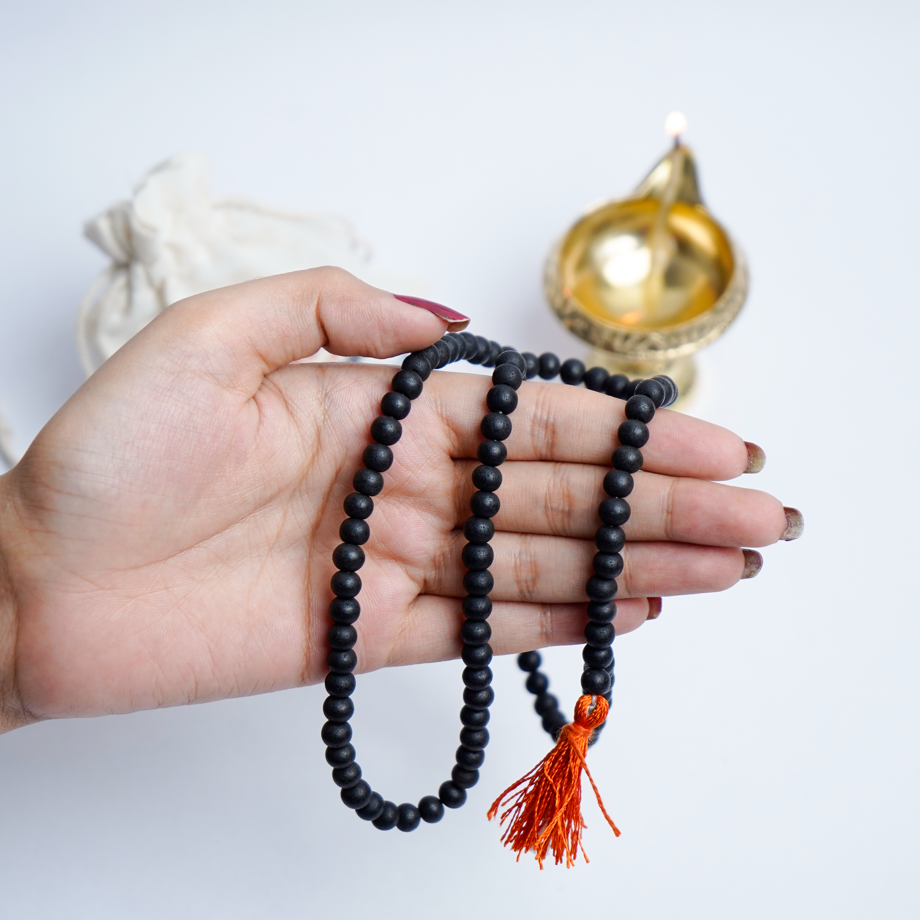 Natural Ebony (Karungali) Mala