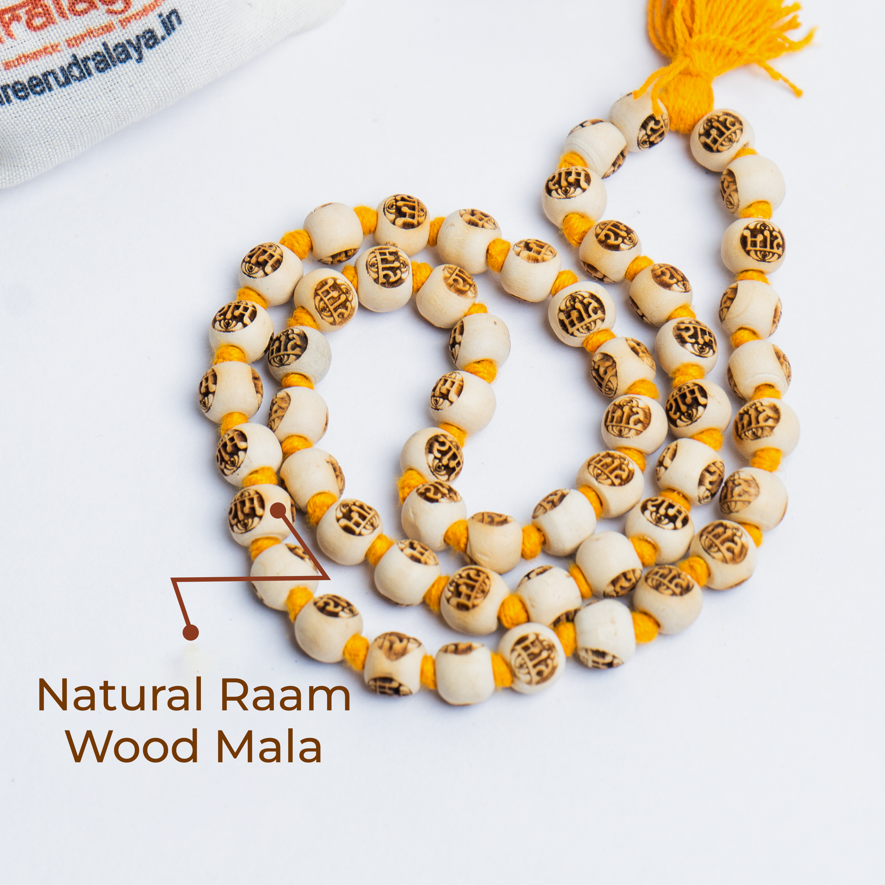 Natural Raam Wood Mala – Sacred Beads