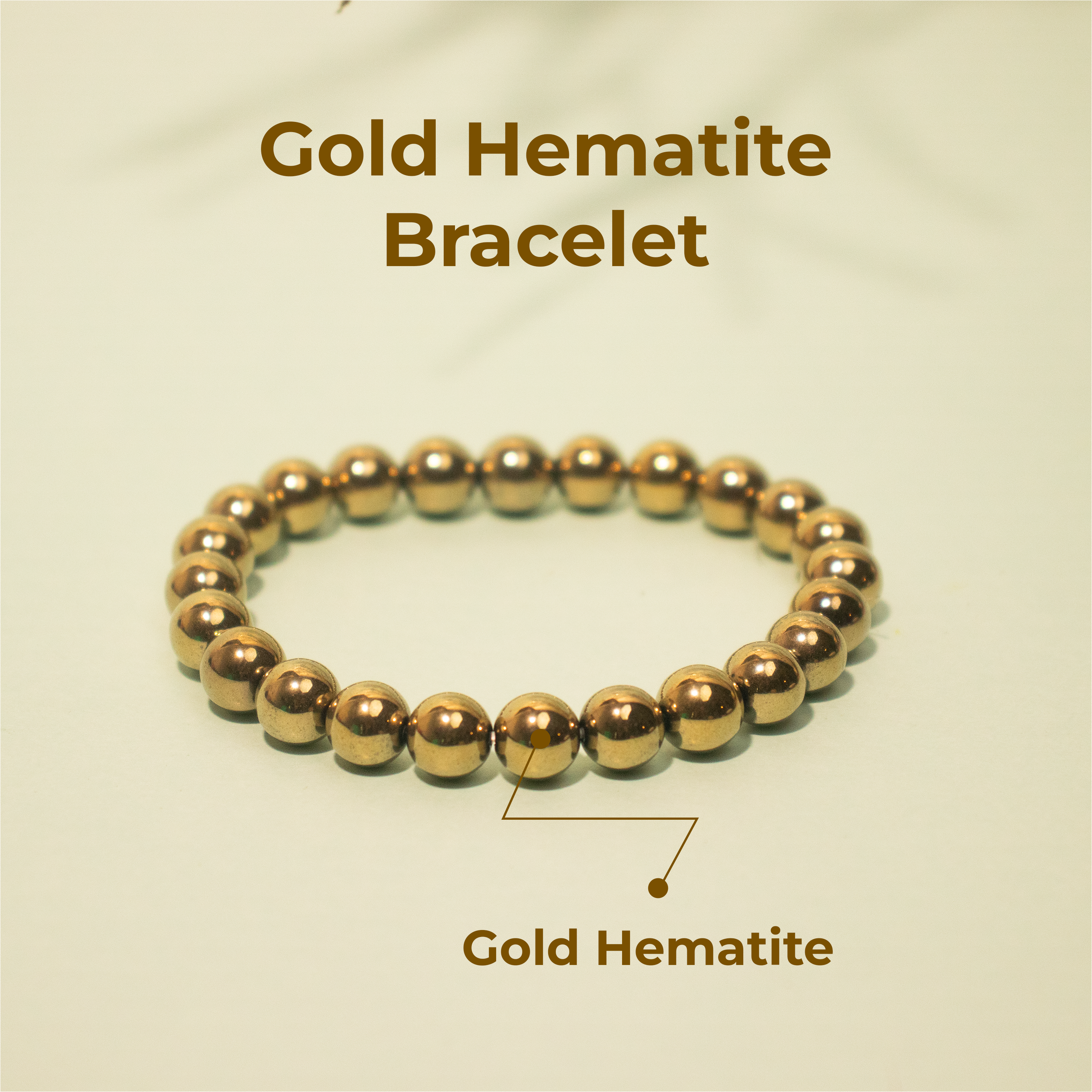 Golden Hematite Protection & Confidence Bracelet