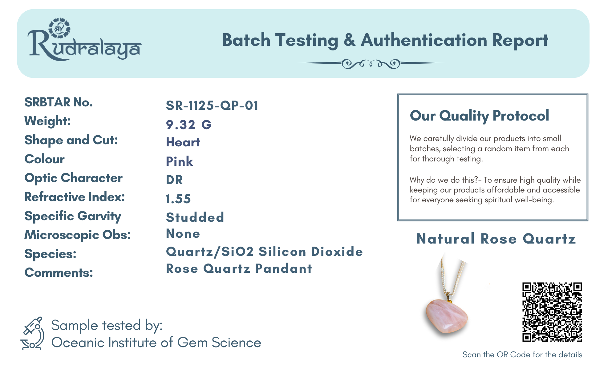 Natural Rose Quartz Heart Shape Pendant – Stone of Love & Harmony