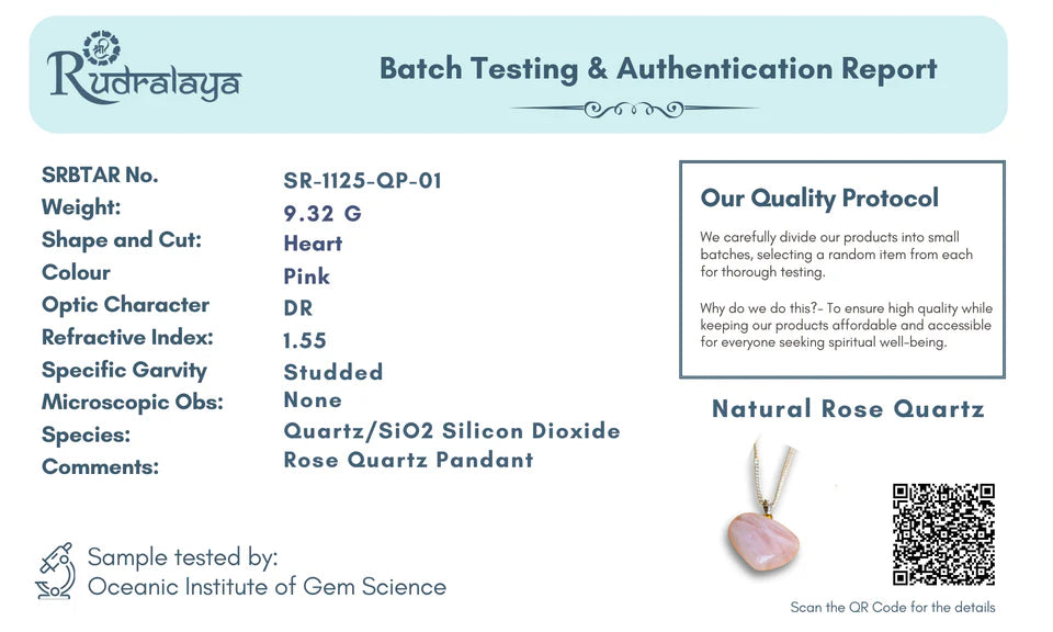 Rose Quartz Heart Pendant & Bracelet Combo – Love, Healing & Harmony