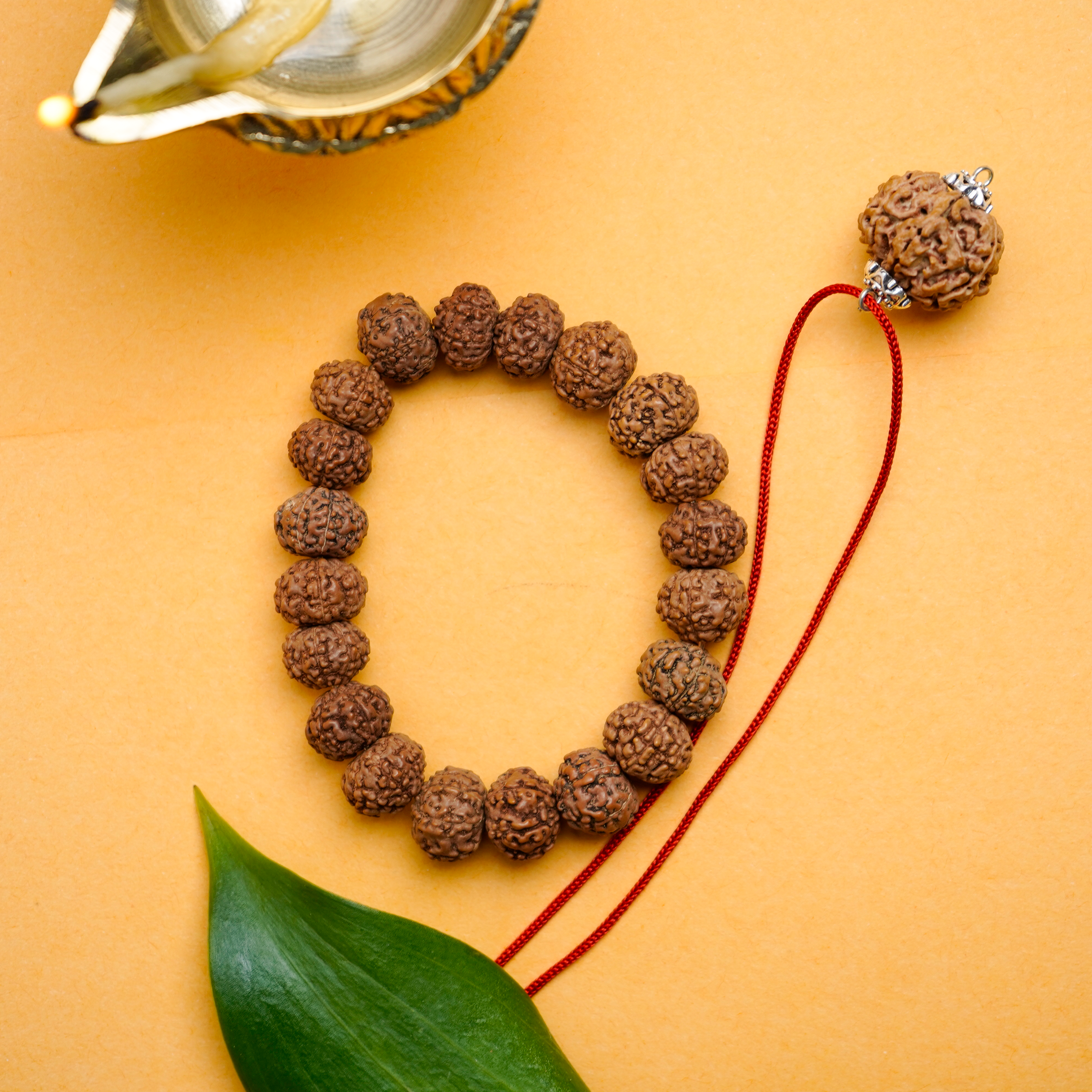 7 Mukhi Rudraksha Bracelet & 7 Mukhi Rudraksha Pendant Combo