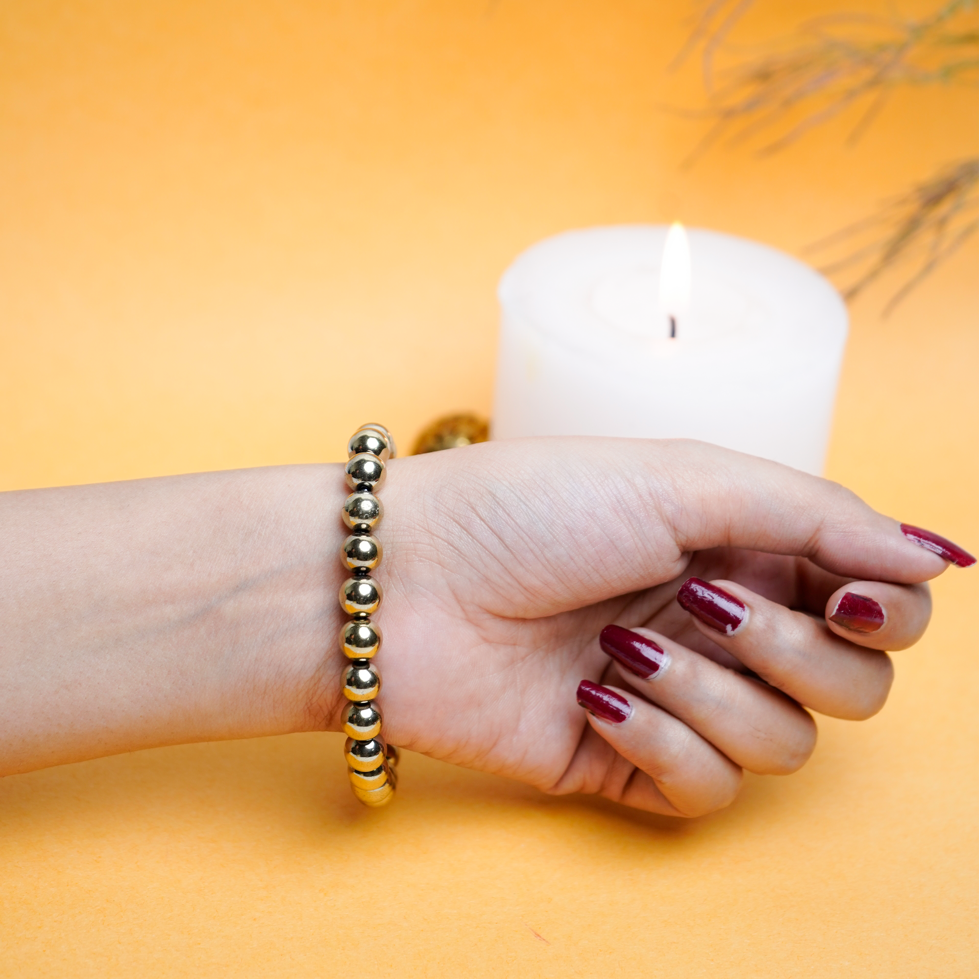 Golden Hematite Protection & Confidence Bracelet