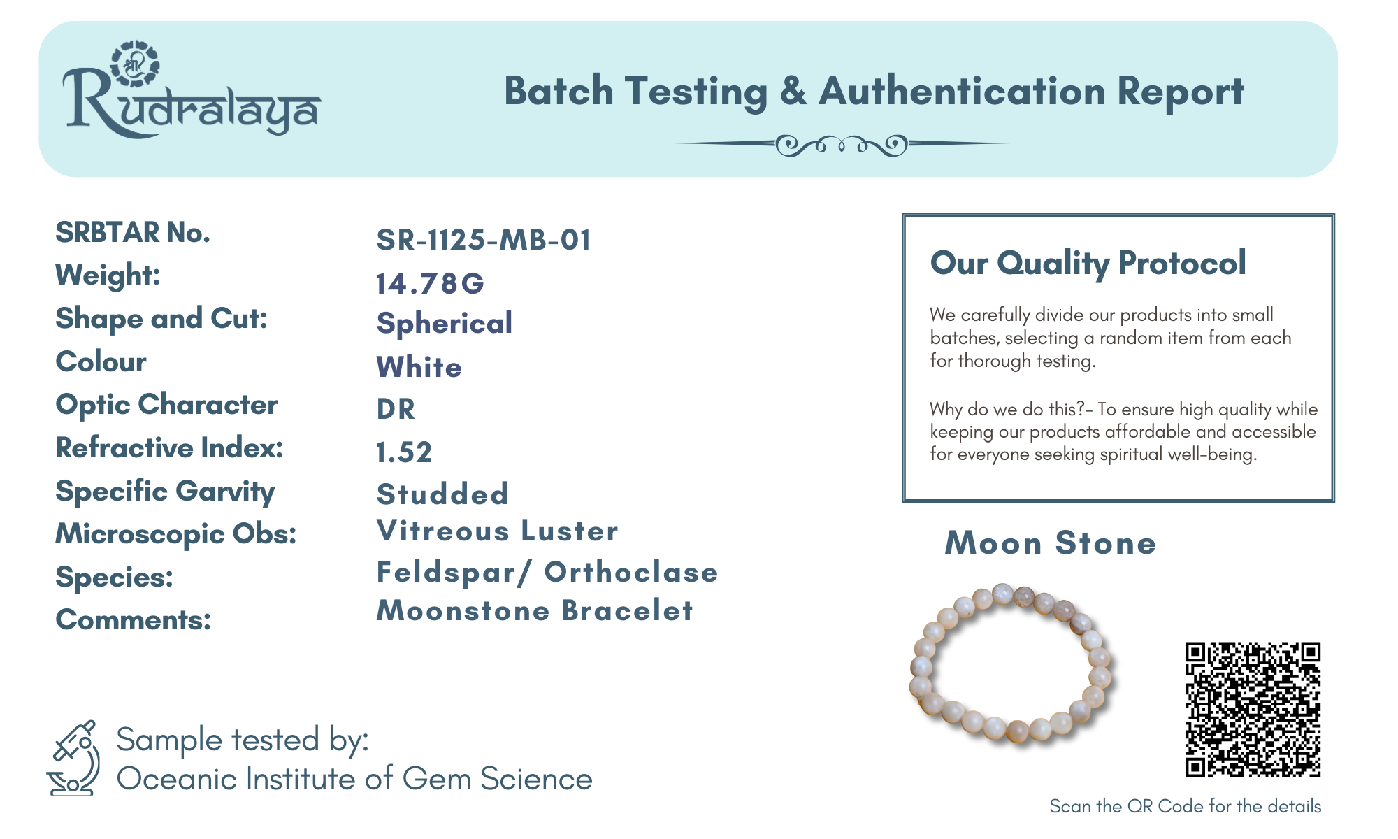 Natural Moonstone Bracelet | Healing Crystal