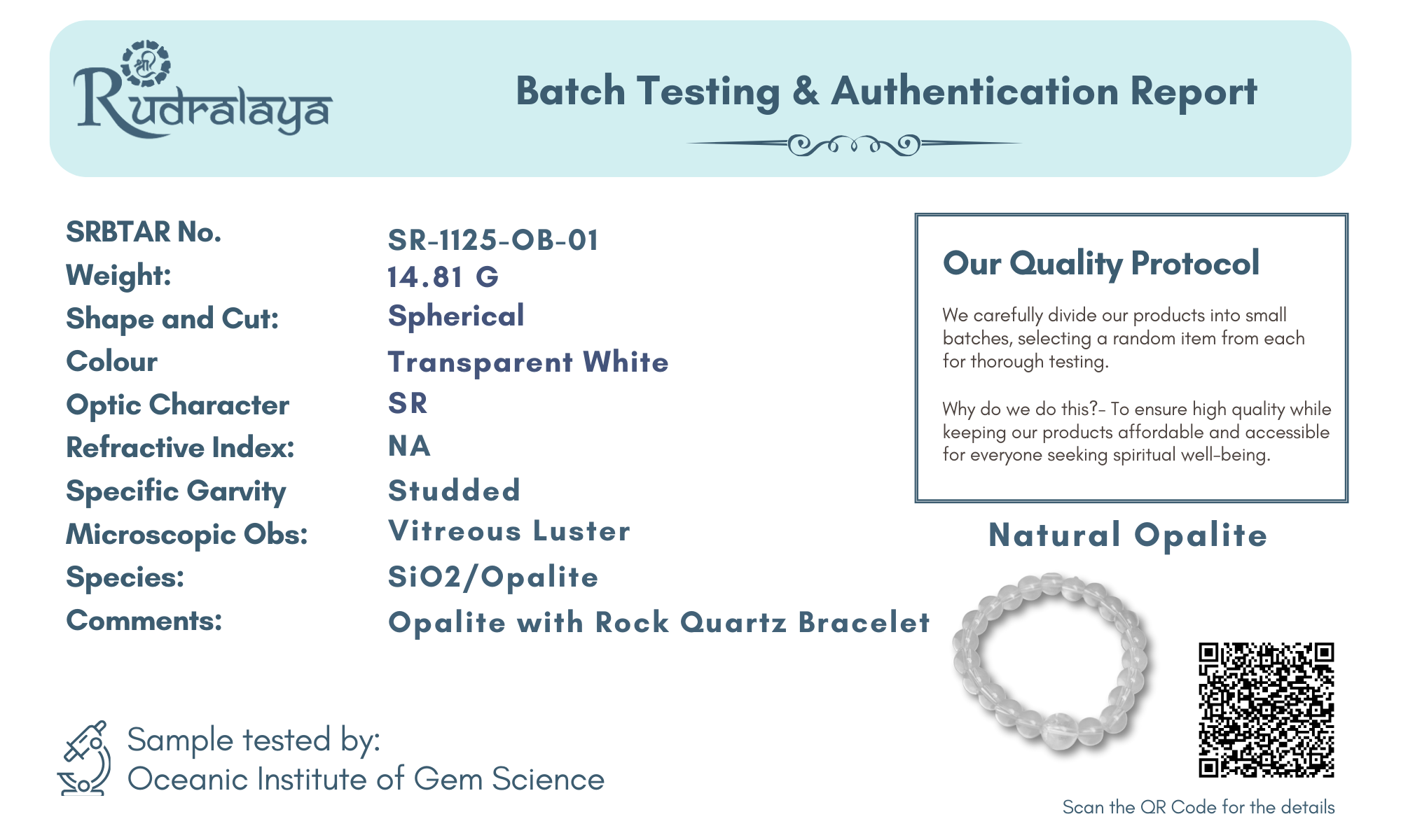 Opalite Energy Healing Bracelet – Calmness & Inner Balance