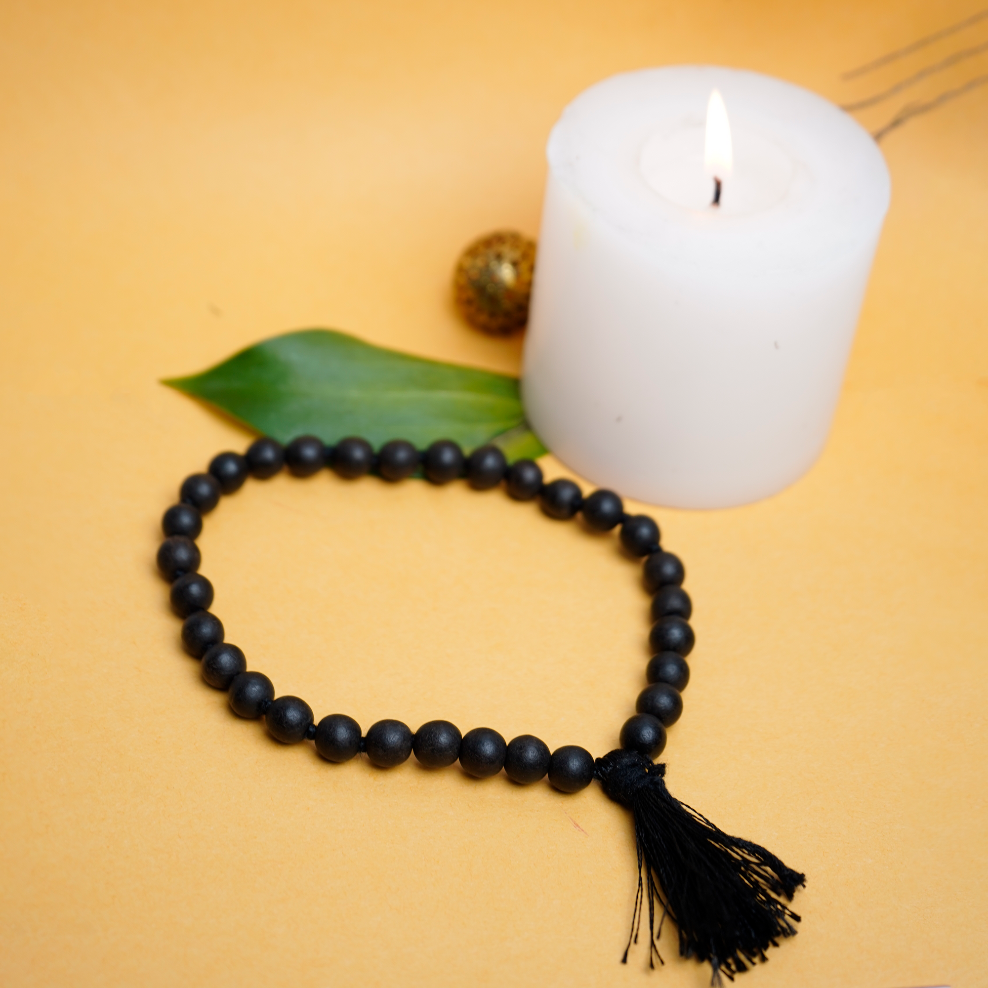 Natural Ebony (Karungali) Hand Mala | Sumarni Mala for Meditation