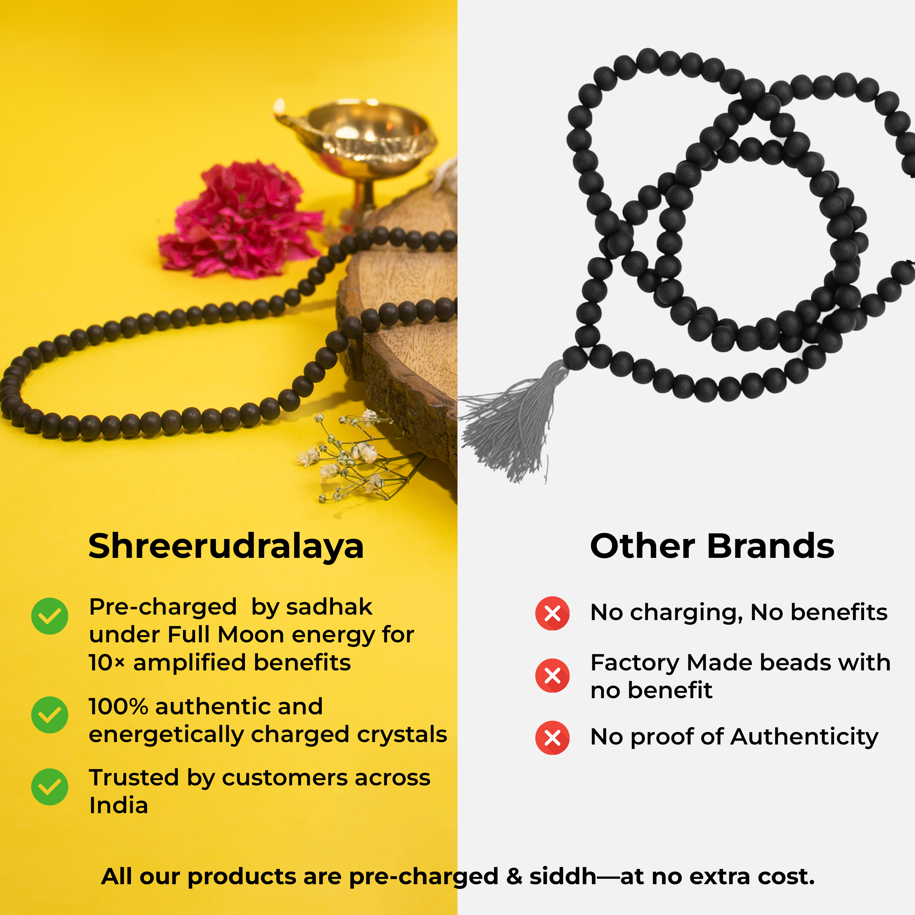 Natural Ebony (Karungali) Mala