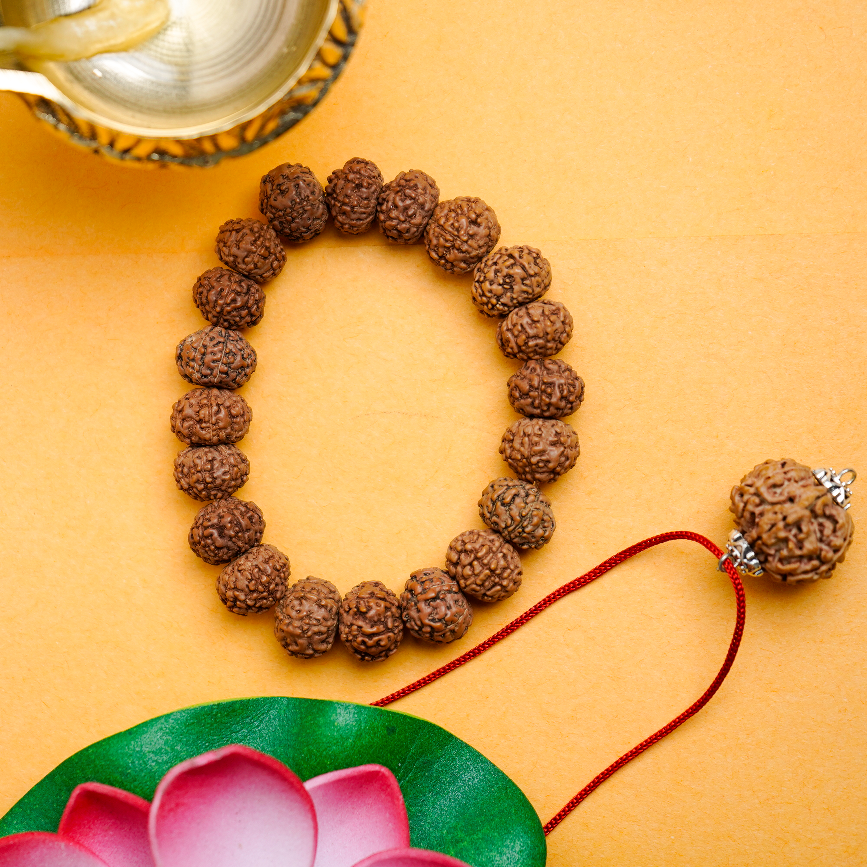 7 Mukhi Rudraksha Bracelet & 7 Mukhi Rudraksha Pendant Combo