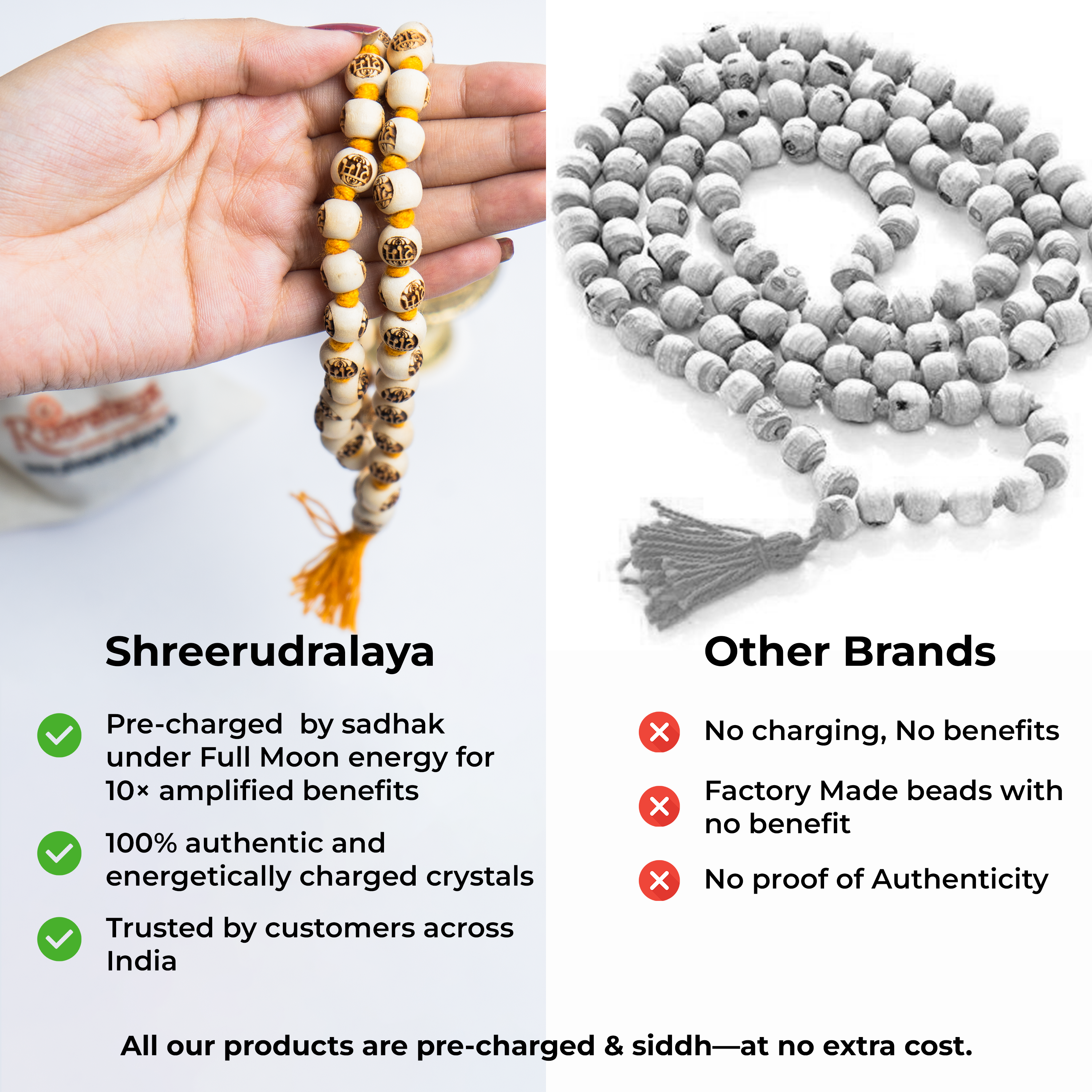 Natural Raam Wood Mala – Sacred Beads