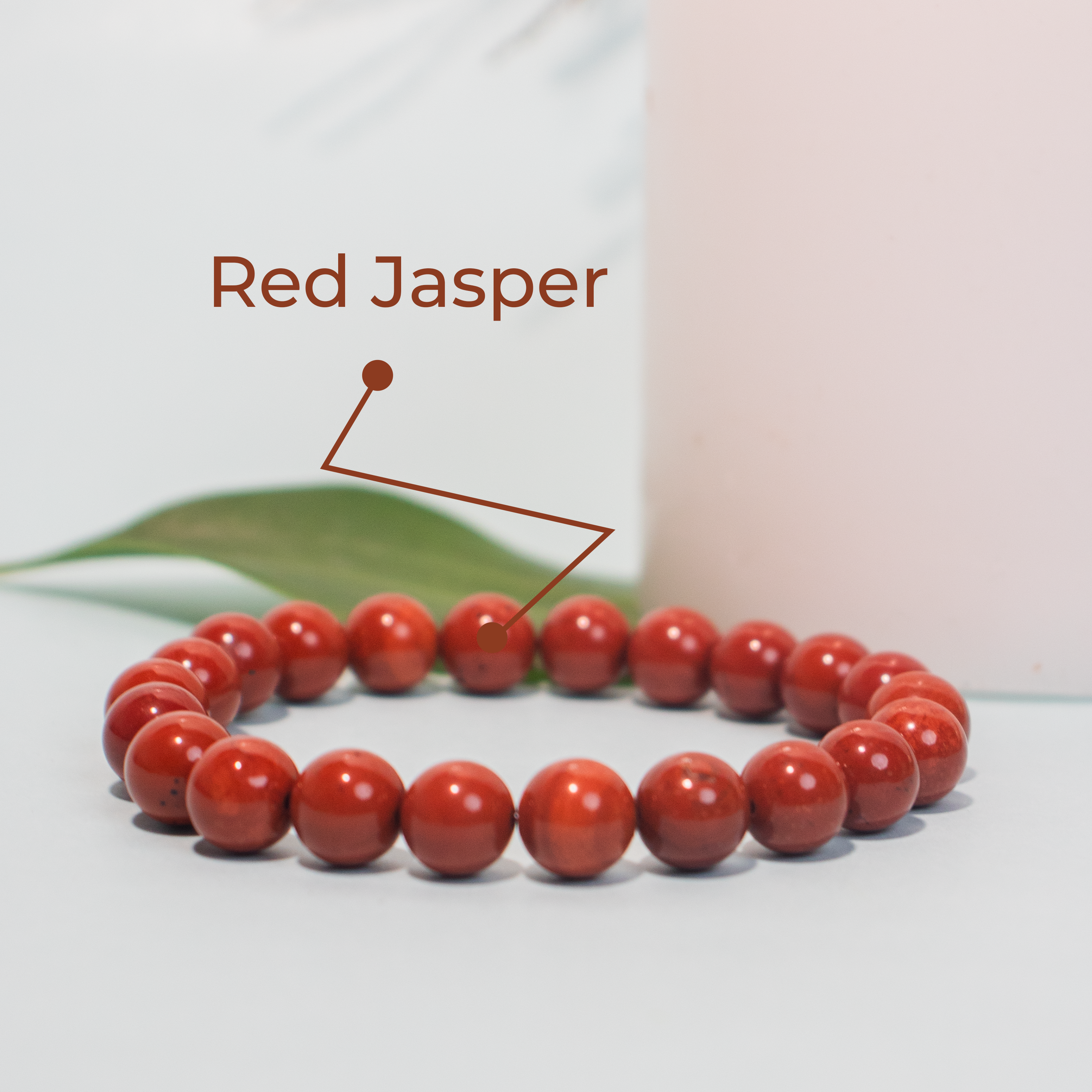 Natural Red Jasper Bracelet