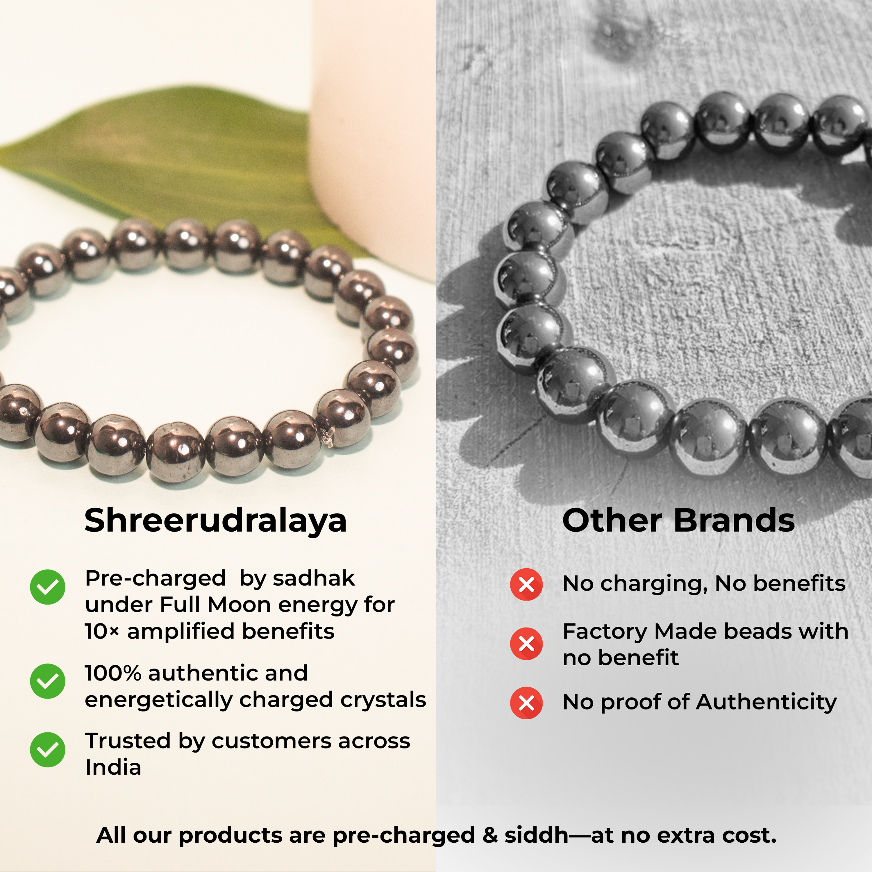 Natural Hematite Grounding Bracelet