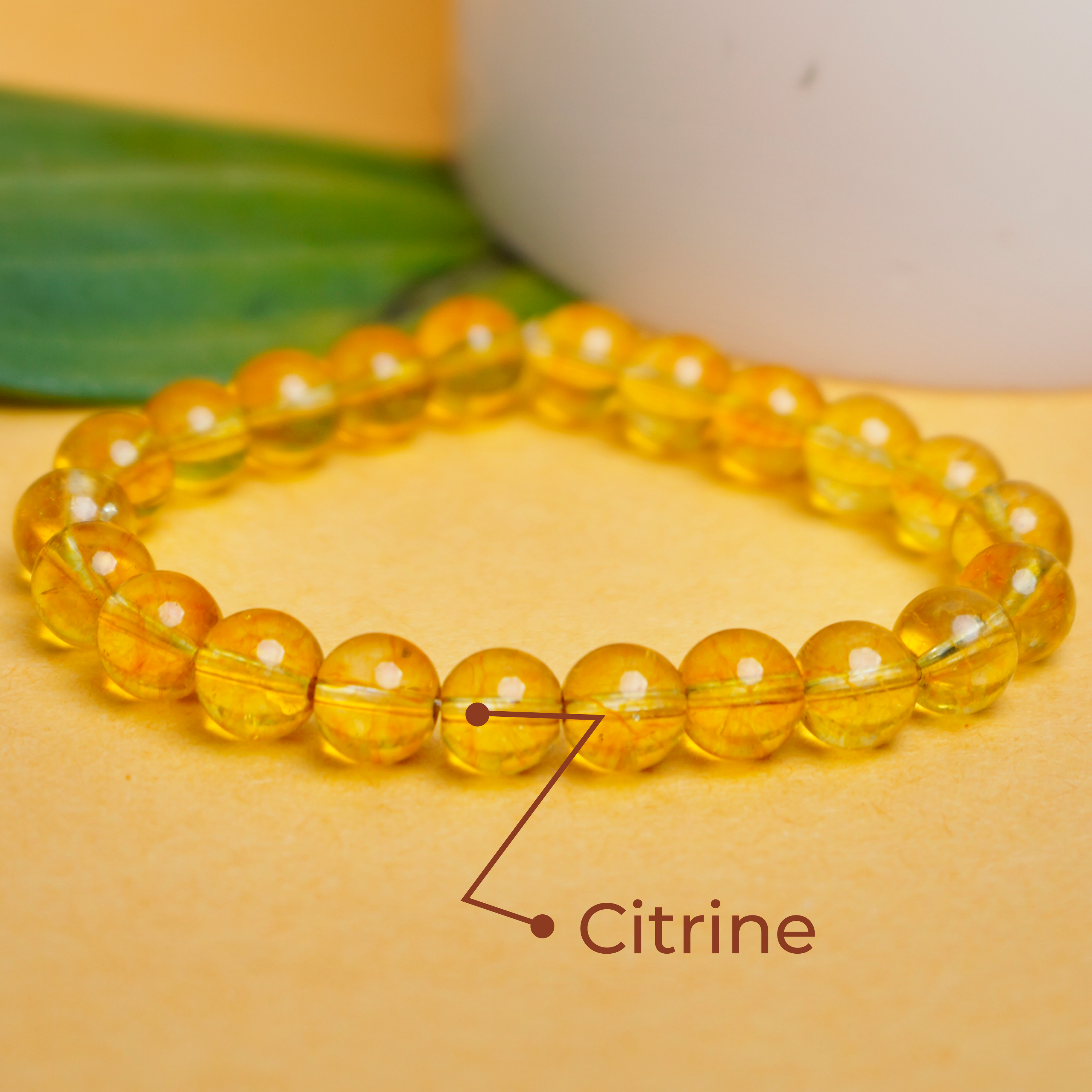 Natural Citrine Bracelet – Stone of Success & Positivity