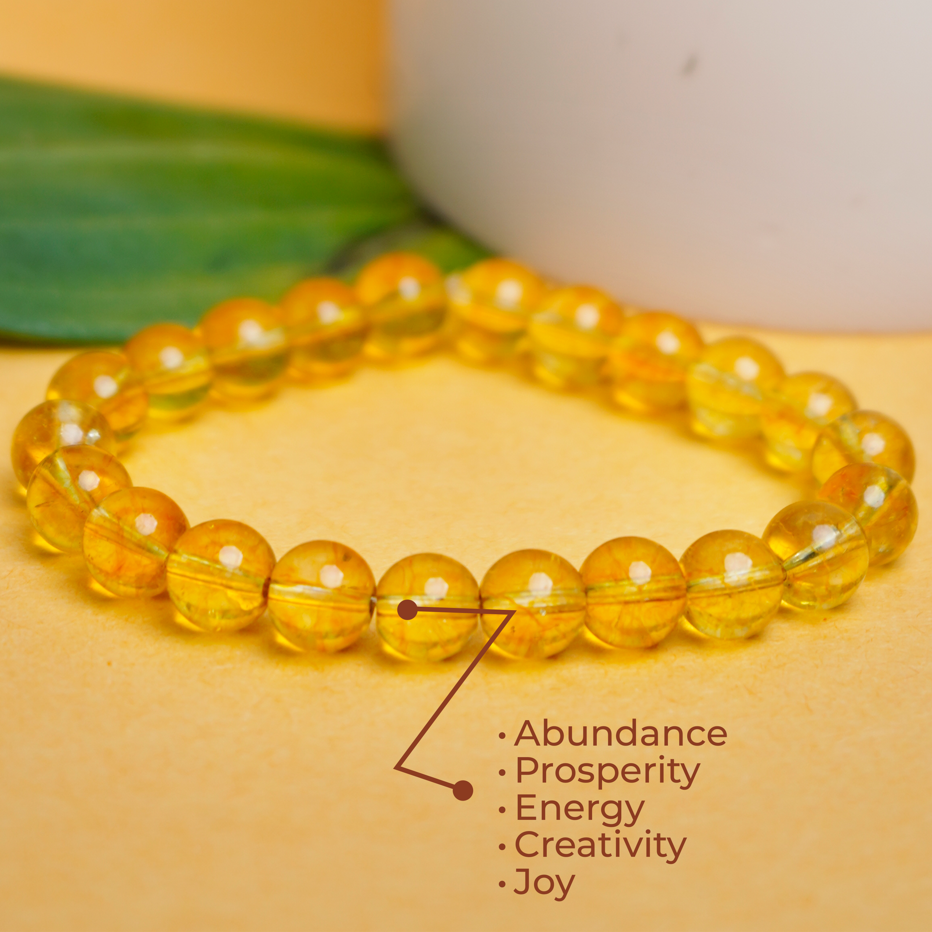 Natural Citrine Bracelet – Stone of Success & Positivity