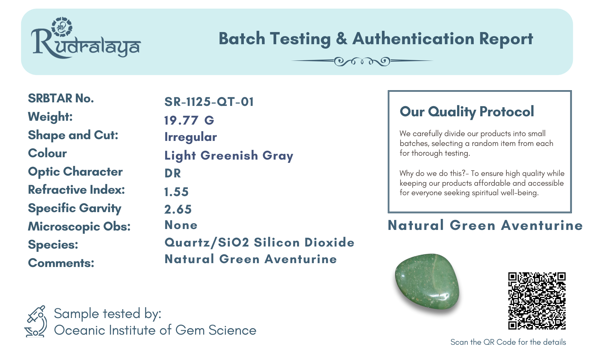 Natural Green Aventurine Tumble Stone