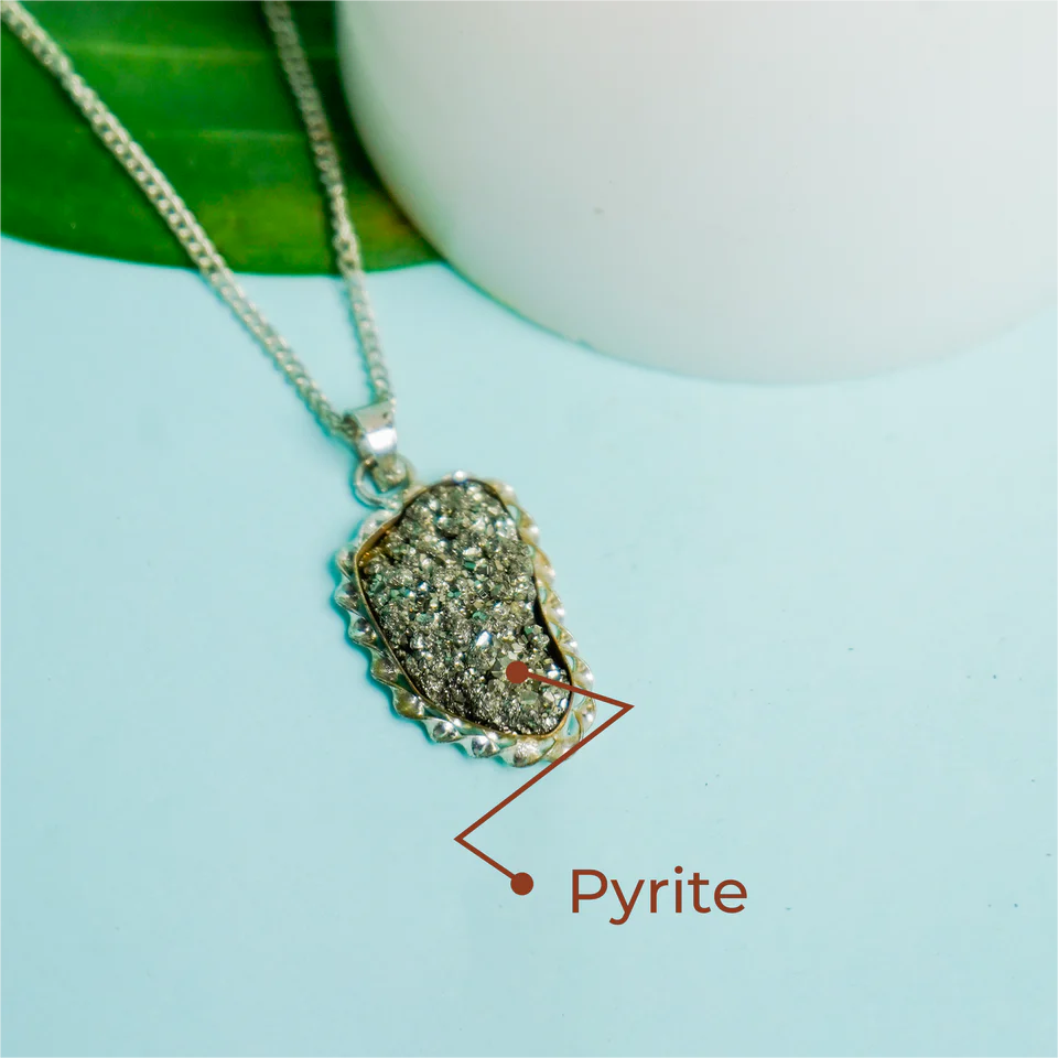 Pyrite Bracelet & Pendant Combo – Attract Wealth, Success & Protection