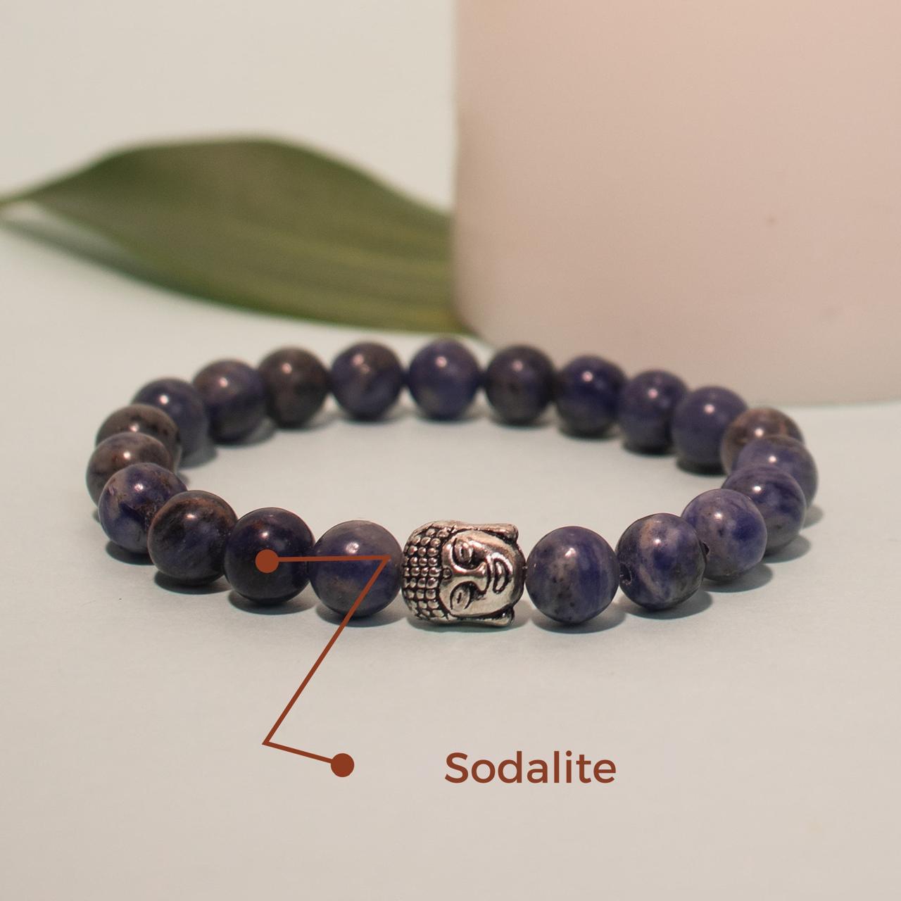 Sodalite – for Calming Energy ,Self-expression ,Rational Thinking, Harmony, Deeper sleep